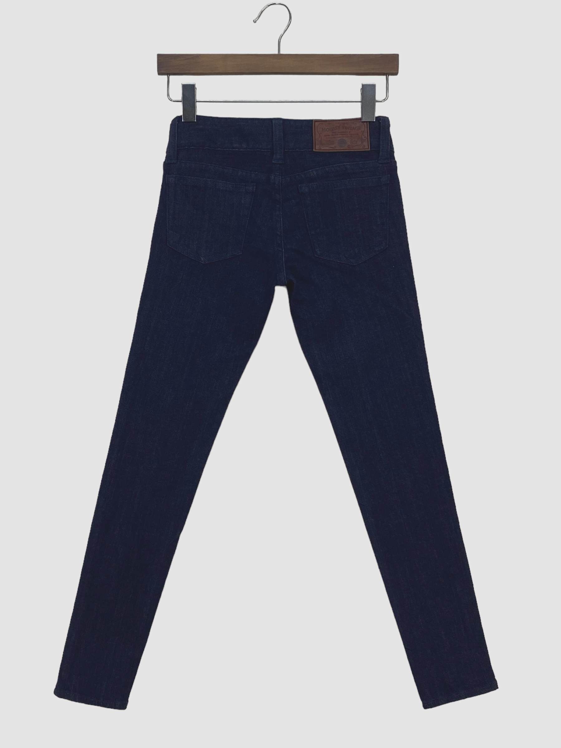 image of Moussy Japanese Slim Jeans Skinny Pants in Blue, Women's (Size 24)