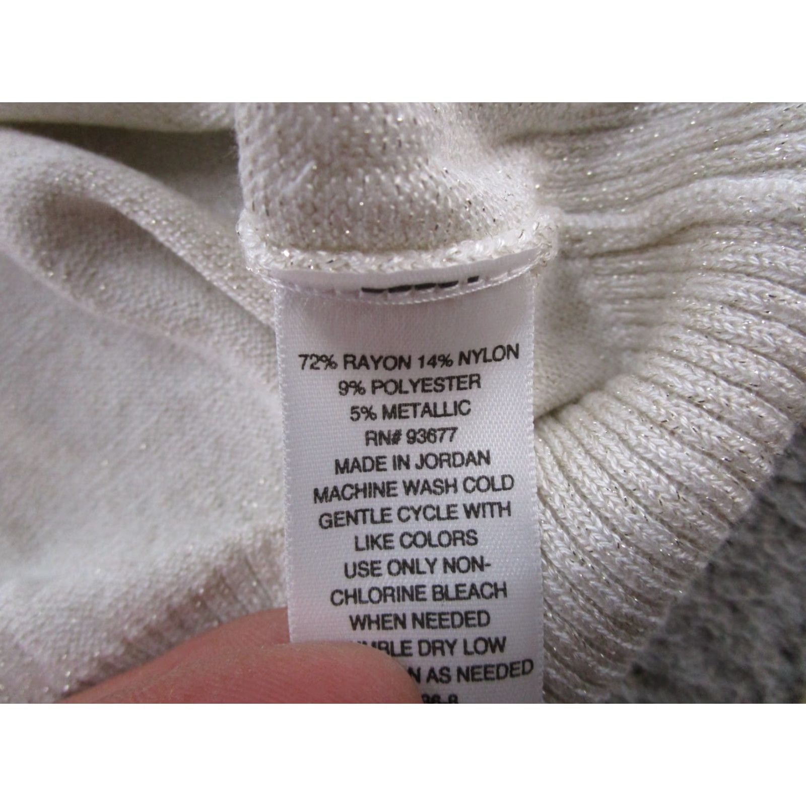 Worthington Worthington Polar Bear Shine Knit Turtleneck Sweater Womens XL Preppy NEW Size XL / US 12-14 / IT 48-50 - 4 Thumbnail