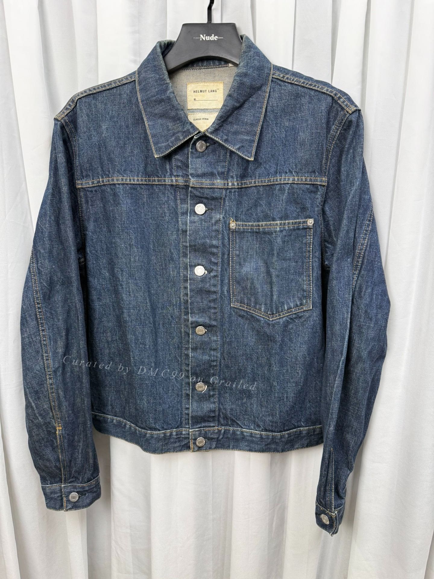 Helmut Lang Helmut Lang Mr. 87 Wax Denim Jacket with Faux Fur