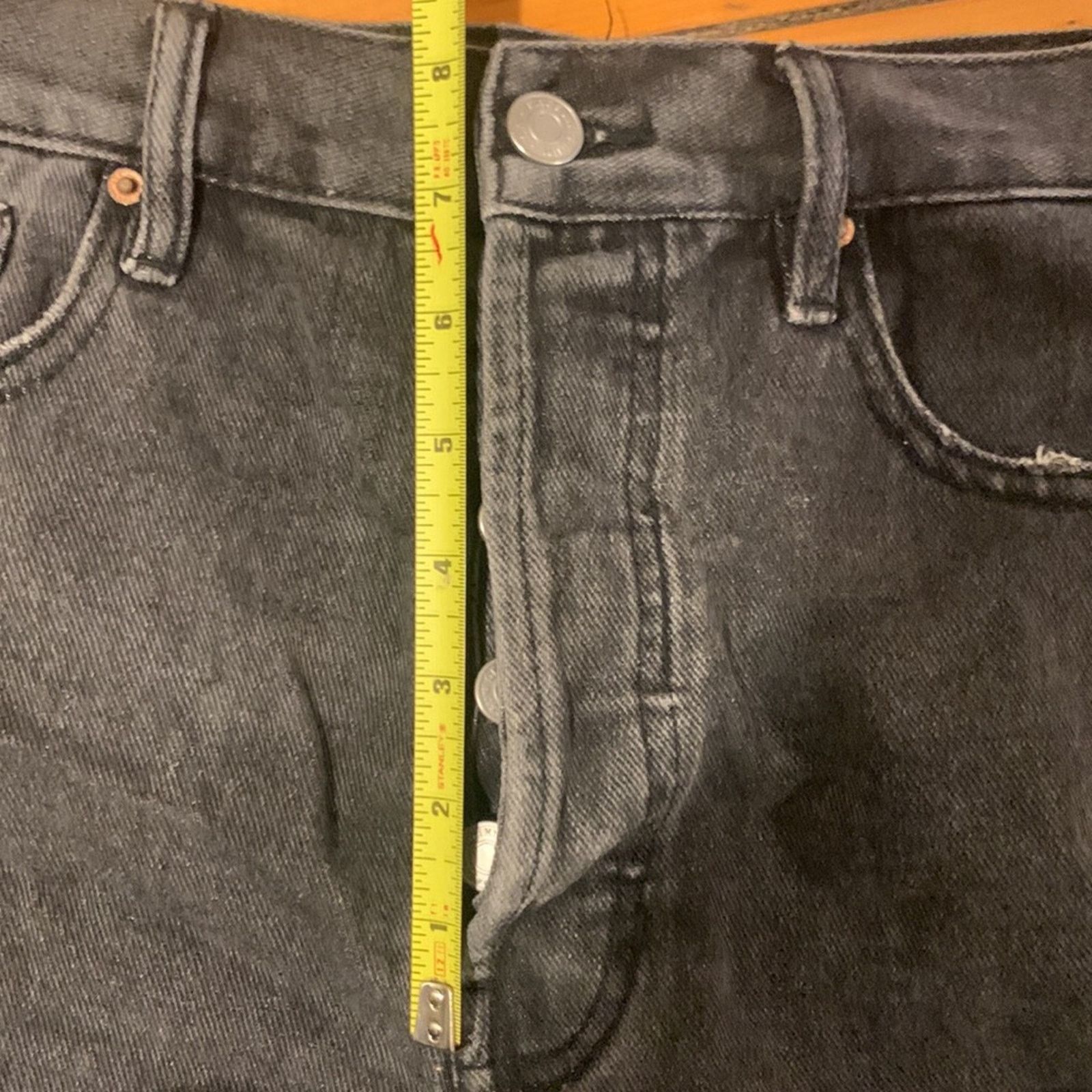 Pacsun Pacsun Y2K Ultra Highrise Vintage Shorts Black Denim Size 27" / US 4 / IT 40 - 11 Thumbnail