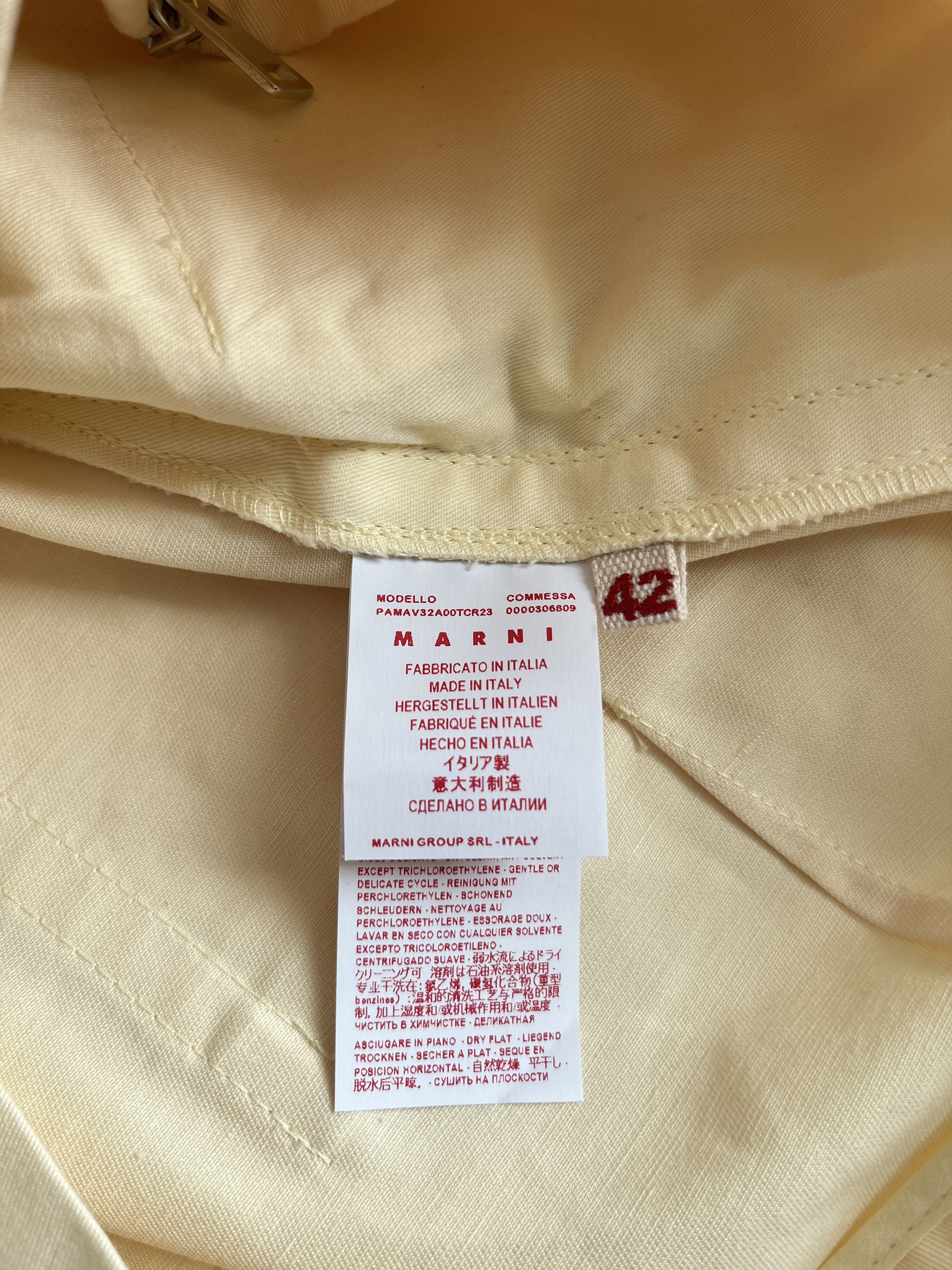 Marni ⚡️QUICK SALE⚡️Marni Yellow Pants Trousers with Buttons Size 32" / US 10 / IT 46 - 4 Thumbnail