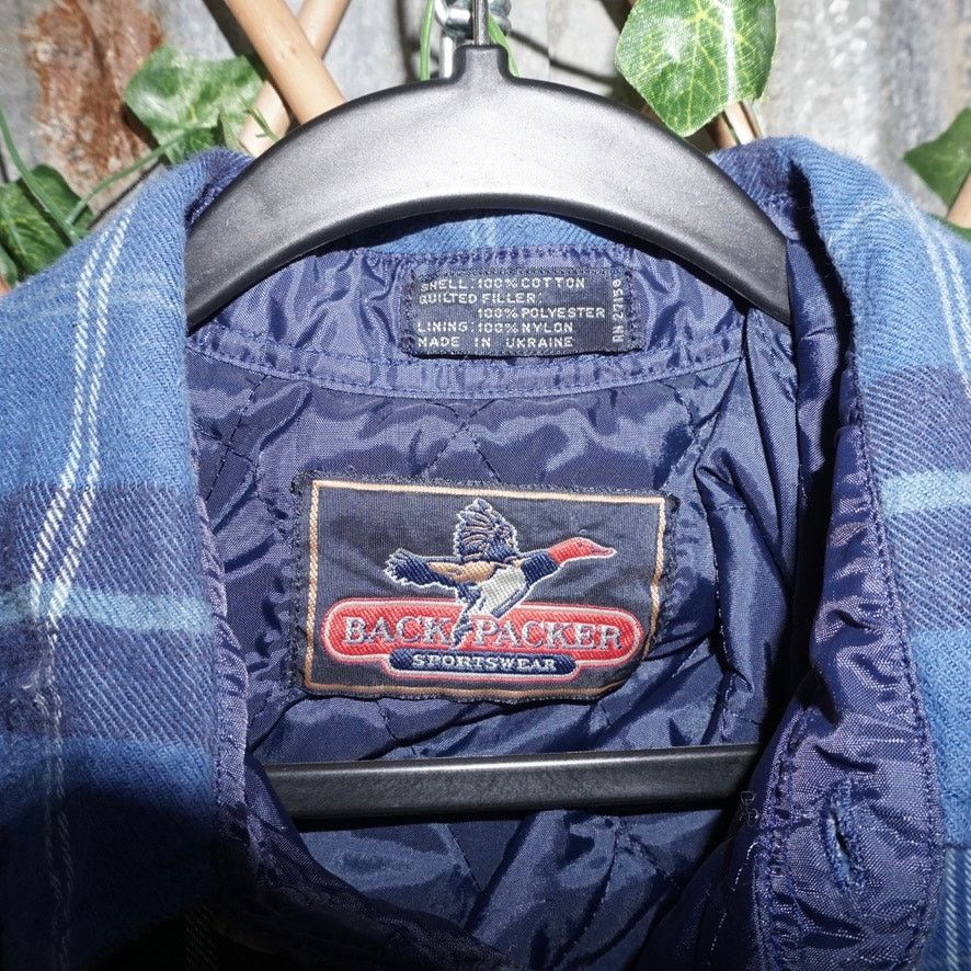 Vintage Large - Vintage Y2K blackpacker plaid puffer flannel jacket Size US L / EU 52-54 / 3 - 2 Thumbnail