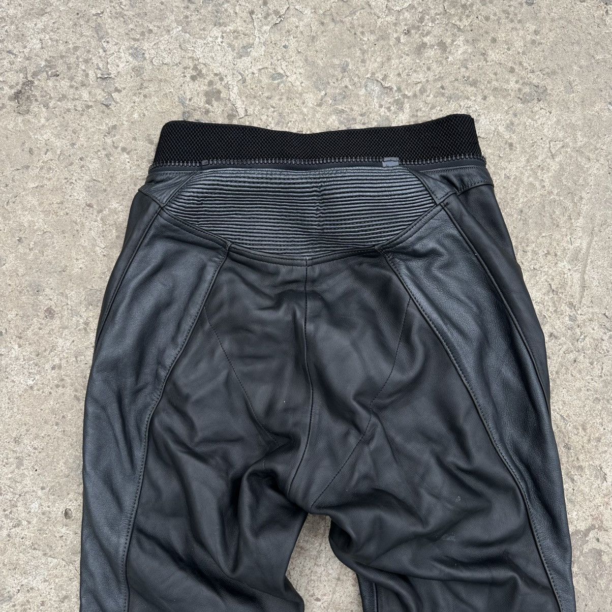 Genuine Leather × Japanese Brand Vintage Japanese Style Moto Leather Pants Crazy Fit Y2K Size US 30 / EU 46 - 8 Thumbnail