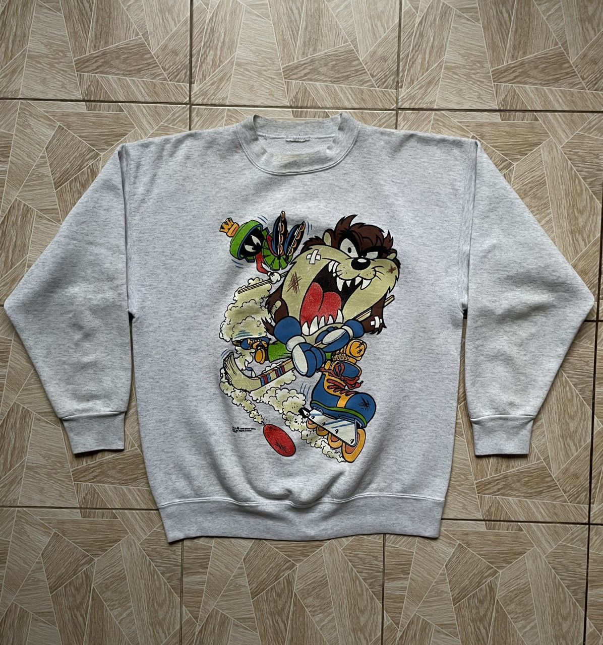 Vintage × Warner Bros 1993 Vintage Cartoon Looney Tunes Logo Crewneck Sweatshirt L Size US L / EU 52-54 / 3 - 1 Thumbnail