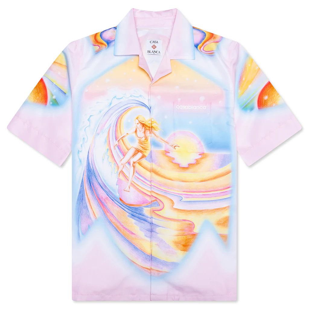 Casablanca o1rshd1 DUP / Printed Swim Open Collar Shirt in Multicolor Size US L / EU 52-54 / 3 - 1 Thumbnail