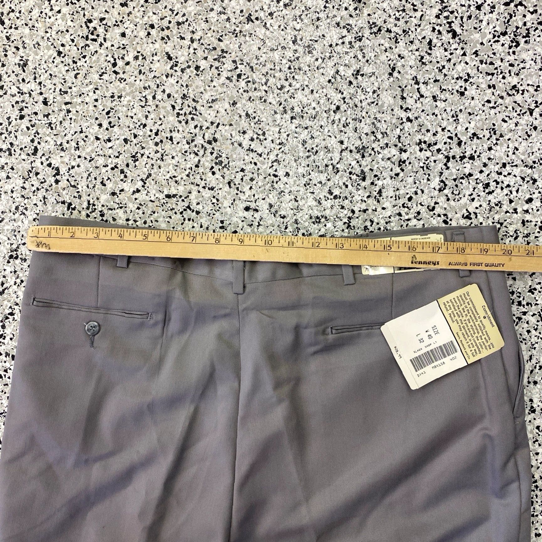 Vintage VINTAGE Sears Roebuck Pants Gray 40 x 32 Regular Straight Casual Workwear Size US 40 / EU 56 - 6 Thumbnail