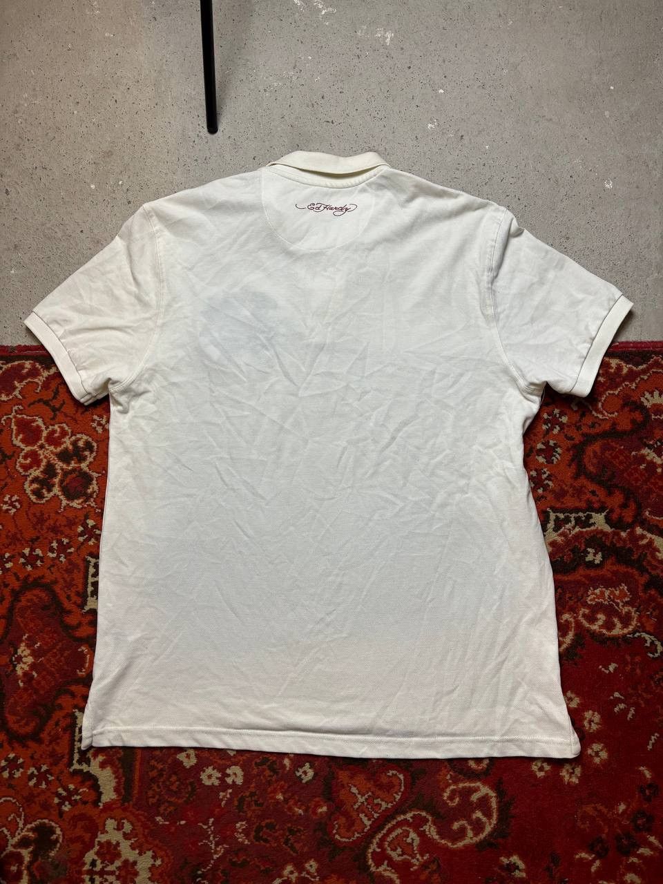 Ed Hardy × Vintage Vintage Y2K Ed Hardy Embroidered Eagle Logo New York Polo Size US XL / EU 56 / 4 - 7 Thumbnail