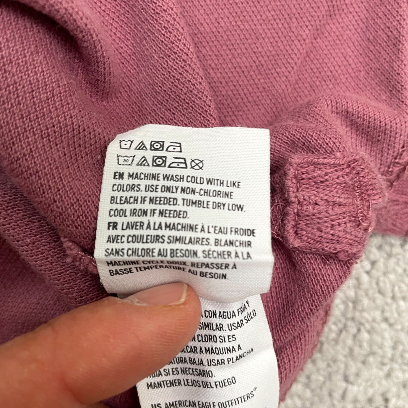 American Eagle Outfitters American Eagle Super Soft Polo Shirt XL Pink Short Sleeve Casual Mens Cotton Size US XL / EU 56 / 4 - 7 Thumbnail