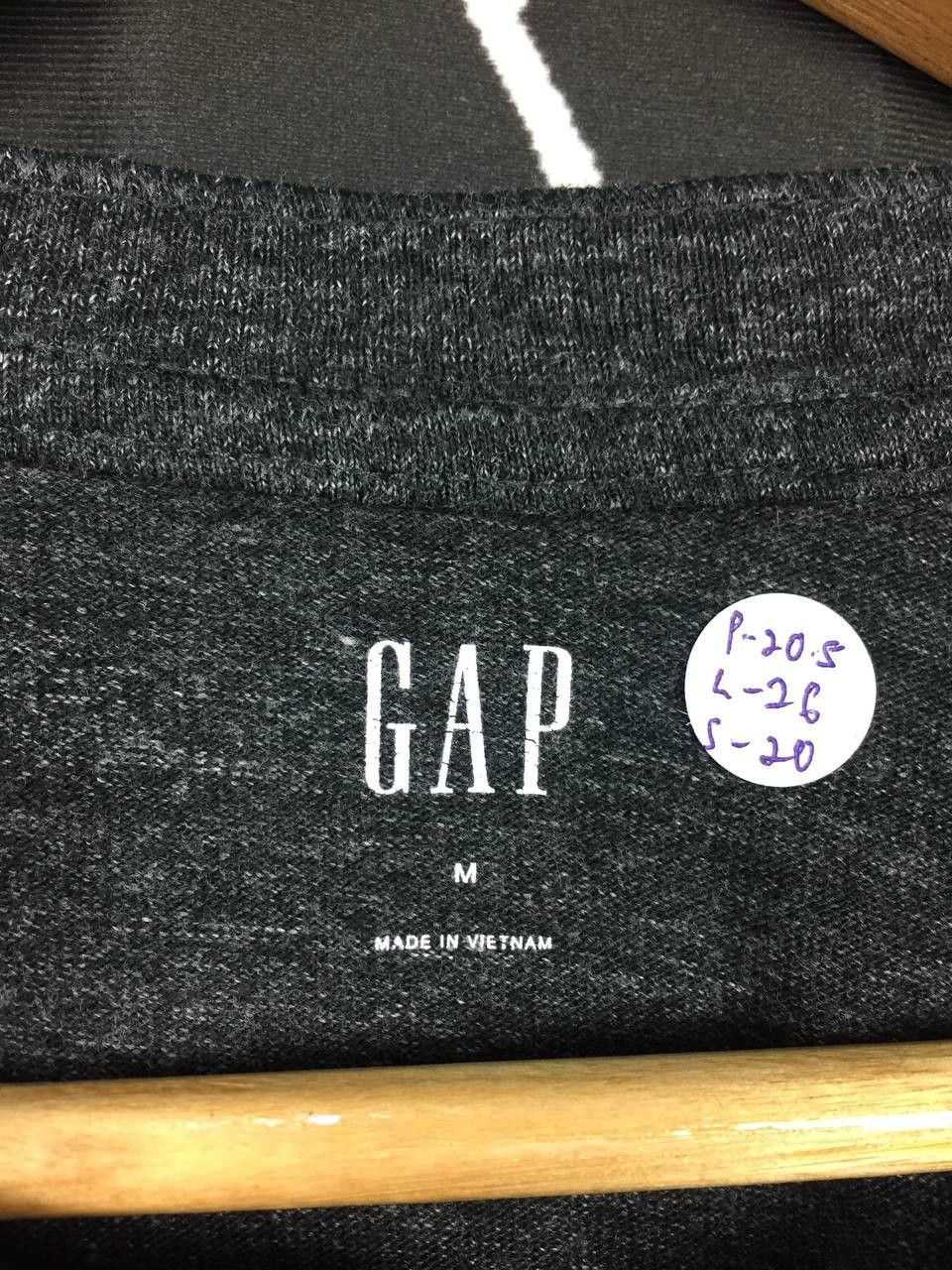 Gap × Vintage GAP Plain Casual Marled Hanley Neck Longsleeve Tee Size US M / EU 48-50 / 2 - 9 Thumbnail
