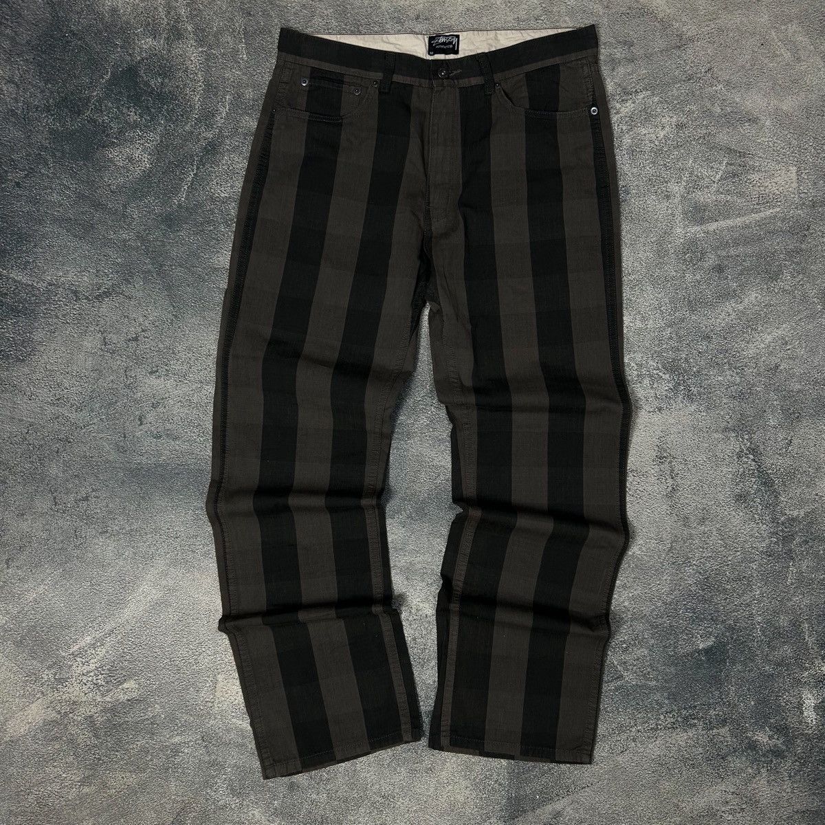 Stussy Stuusy ripstop Stripe Black & Brown Size US 32 / EU 48 - 1 Thumbnail