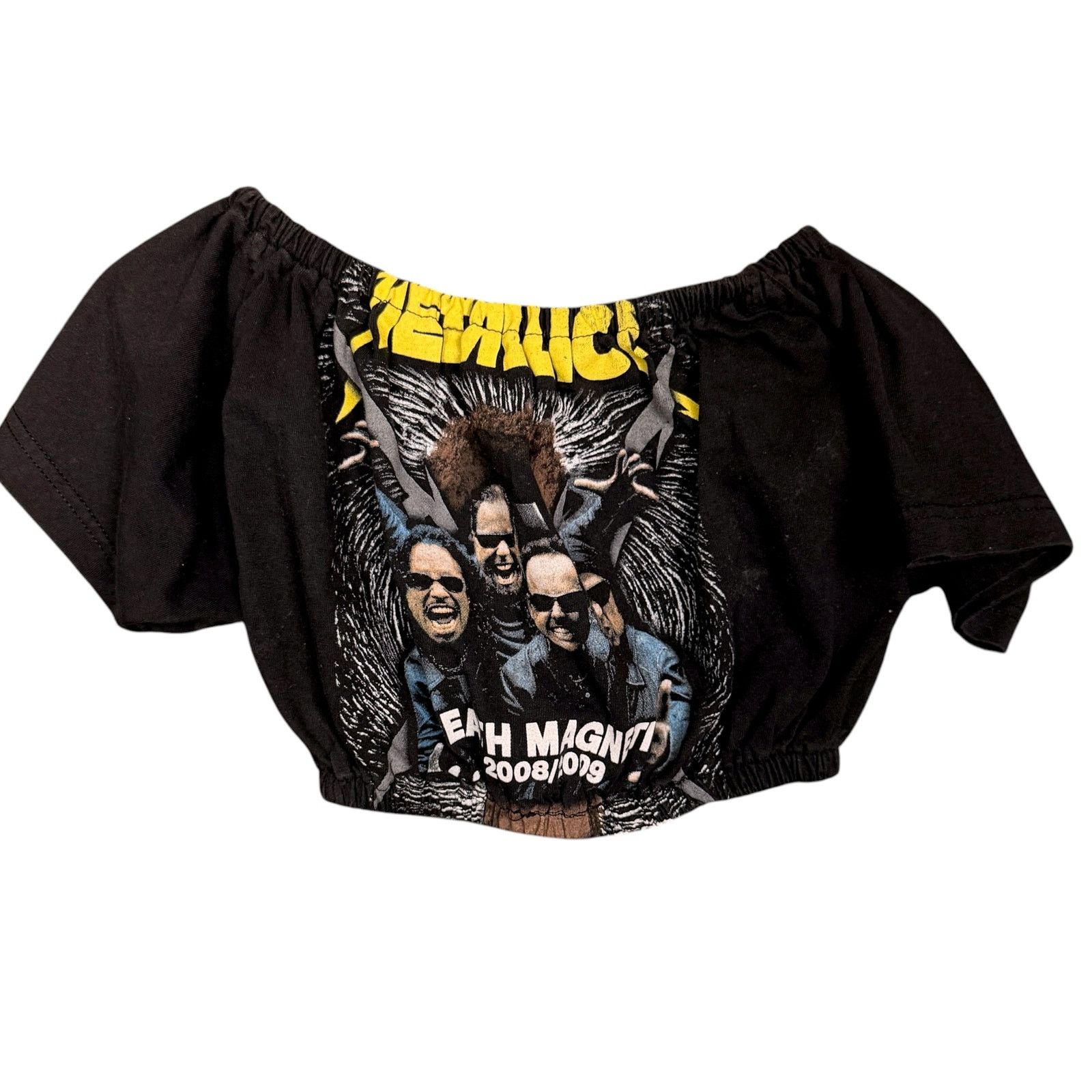 Vintage Metallica Death Magnetic 2008/2009 Women's M Custom Cropped Size M / US 6-8 / IT 42-44 - 6 Thumbnail