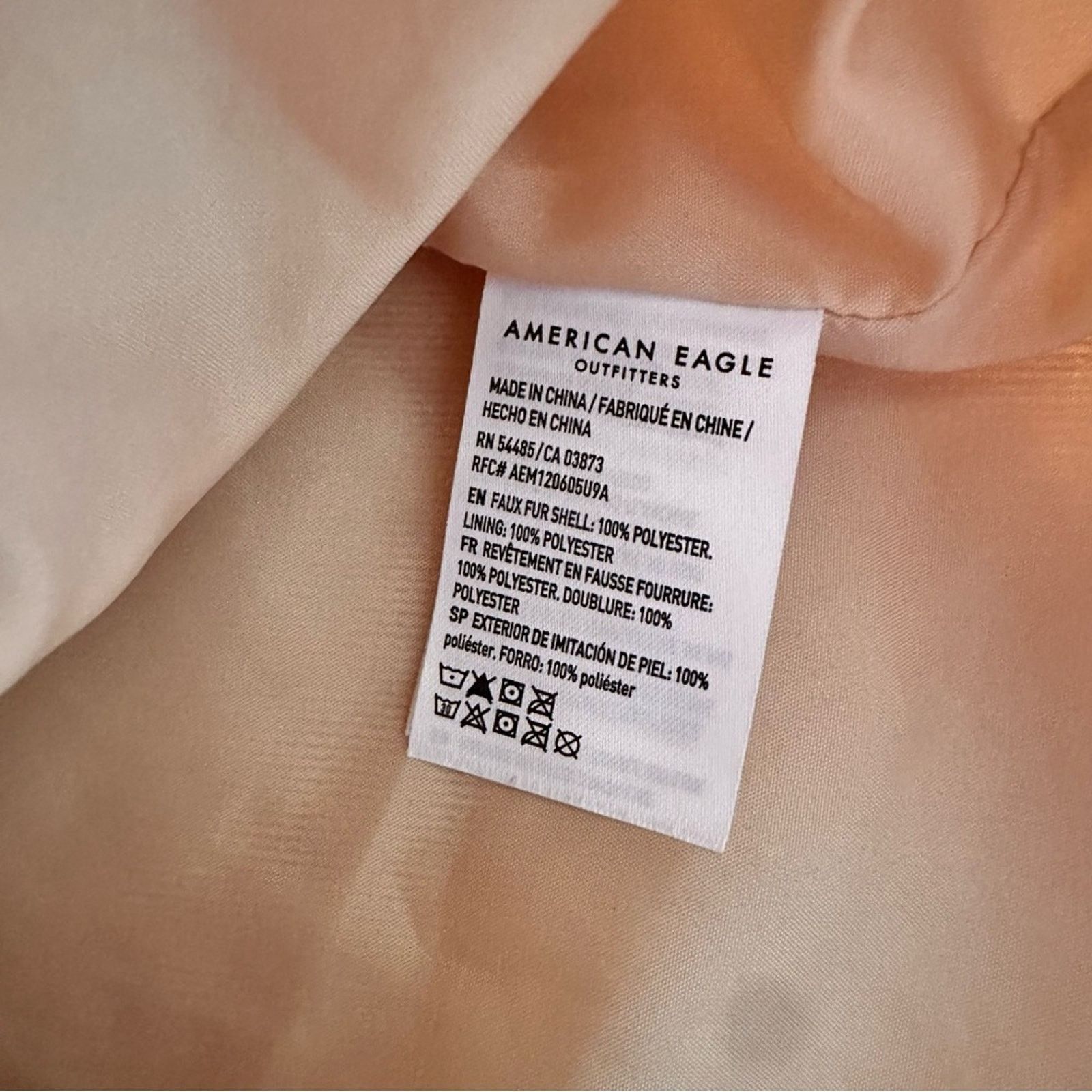 American Eagle Outfitters American Eagle Sherpa Moto Jacket - Size XS - Cream Size XS / US 0-2 / IT 36-38 - 4 Thumbnail