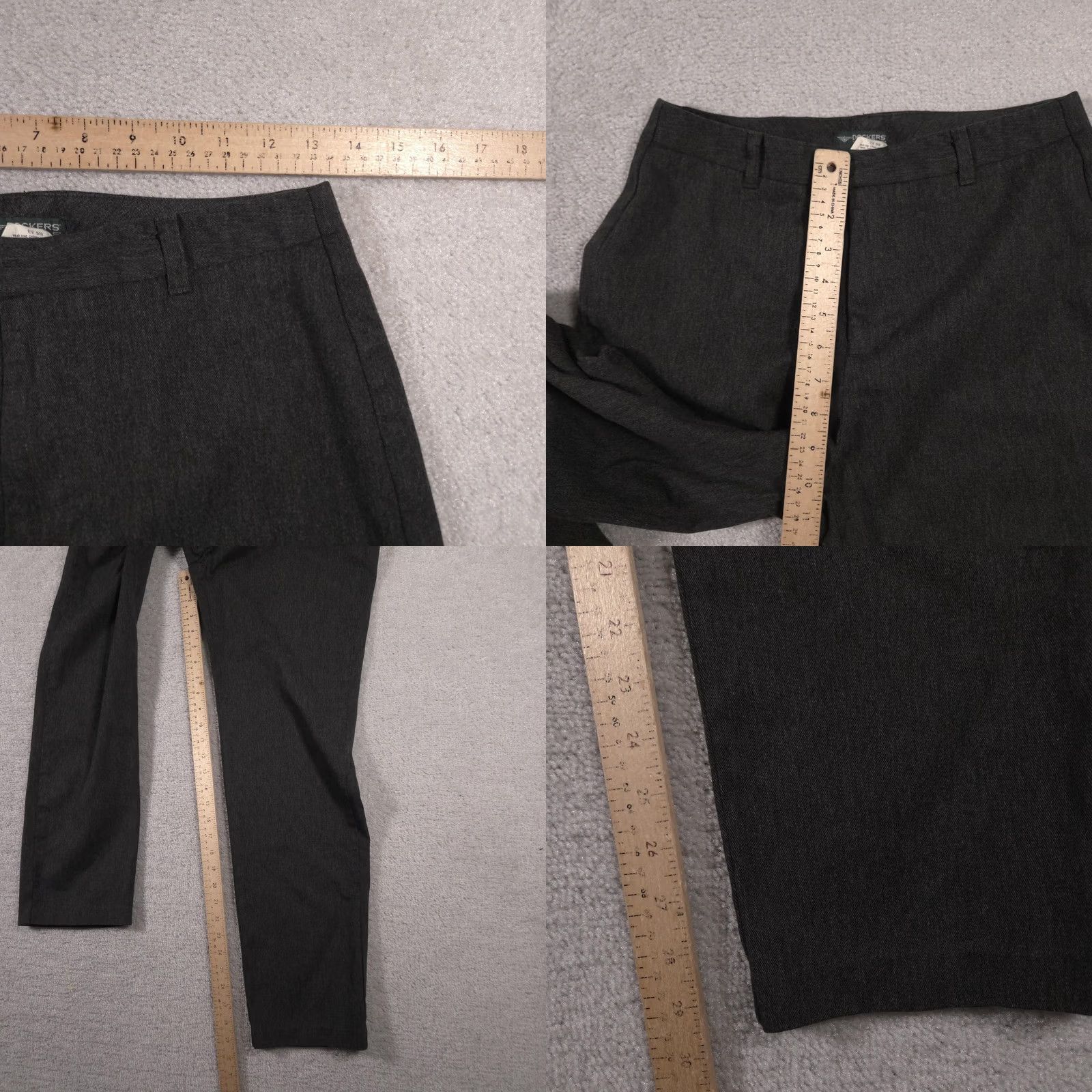 Dockers Dockers Pants Womens 6 Medium Gray Stretch Straight Dress Pants Career Recoded Cotton Blend Size 28" / US 6 / IT 42 - 8 Thumbnail