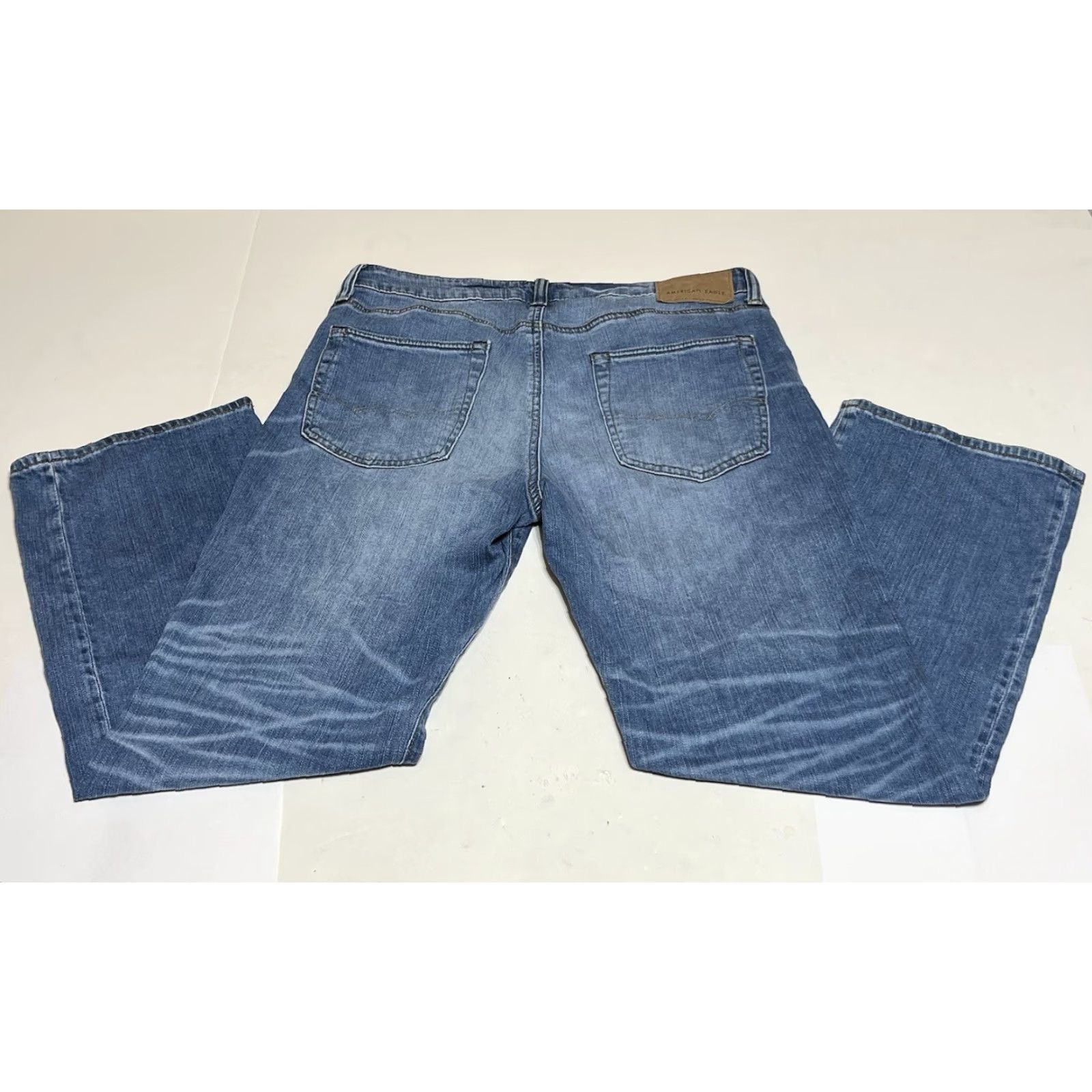 American Eagle Outfitters American Eagle Outfitters Jeans Bootscut Denim 5-Pocket Regular 33x28 33x30 Mens Blue Vintage No Size US 33 - 2 Thumbnail