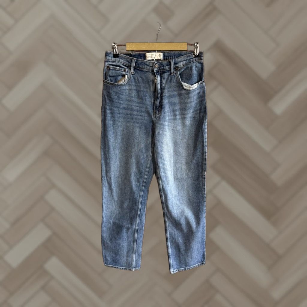Abercrombie & Fitch Abercrombie & Fitch Womens Jeans 90s Straight Ultra High Rise 10/30 Blue Womens Size 32" / US 10 / IT 46 - 1 Thumbnail