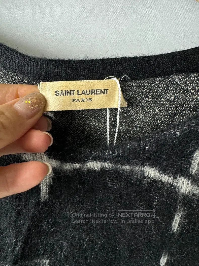 Saint Laurent Paris Saint Laurent Paris Tie-Dye Knit Sweater. Size US L / EU 52-54 / 3 - 3 Thumbnail