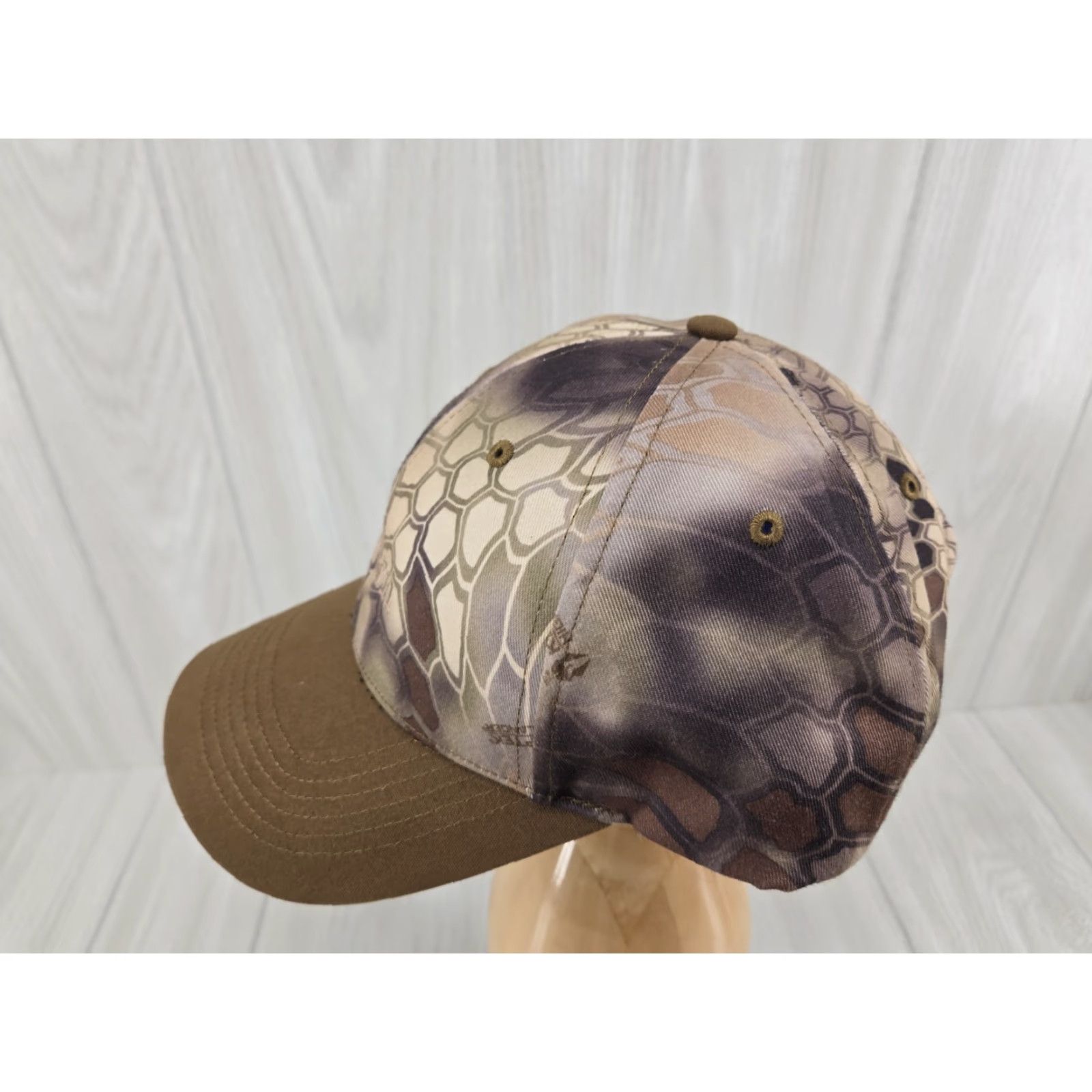 Vintage Aviagen Kryptek Camo Hunting Outdoor Hat Cap Strap Back Camouflage Mens One Size Brown Adjustable Cap Size ONE SIZE - 7 Thumbnail