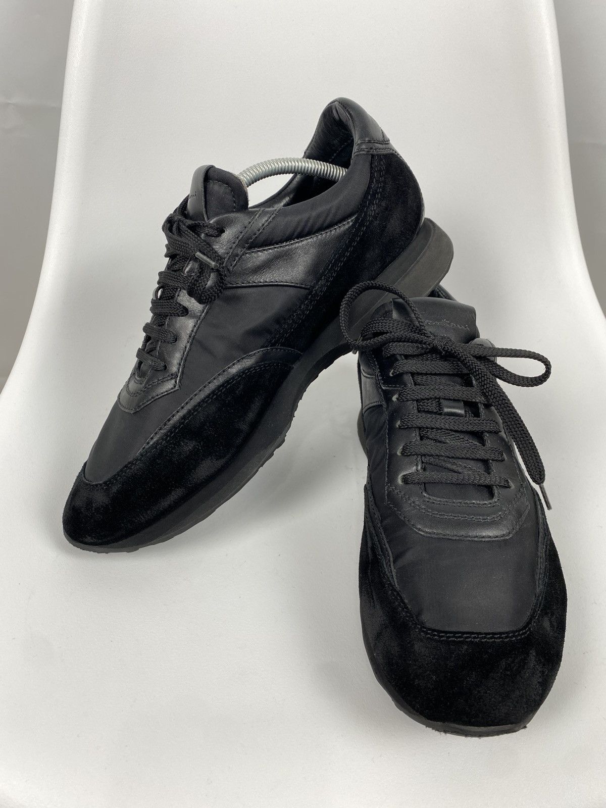 Santoni Santoni Low-Top Sneakers Combined Suede Leather EU8.5 US9.5 Size US 9.5 / EU 42-43 - 7 Thumbnail
