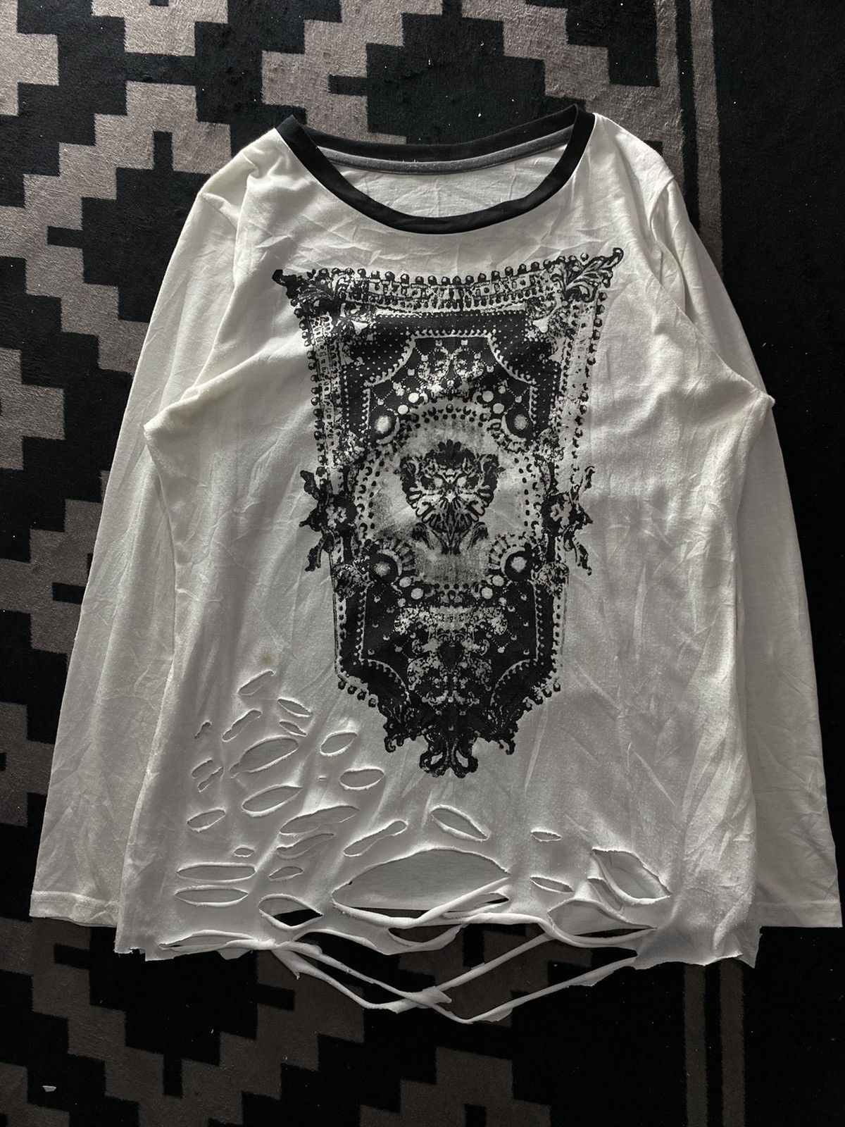 Isamu Katayama Backlash Japanese lgb style fpaige distressed longsleeve tee Size US XL / EU 56 / 4 - 2 Thumbnail