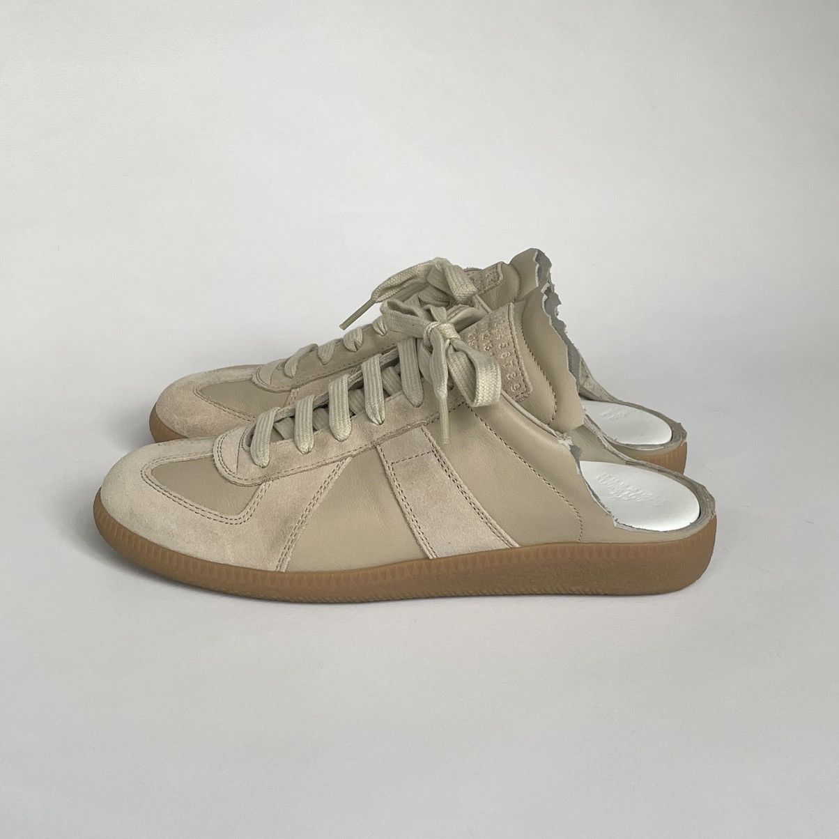 Maison Margiela S/S 21 Beige Mule GAT Sneakers Size US 7 / IT 37 - 1 Thumbnail