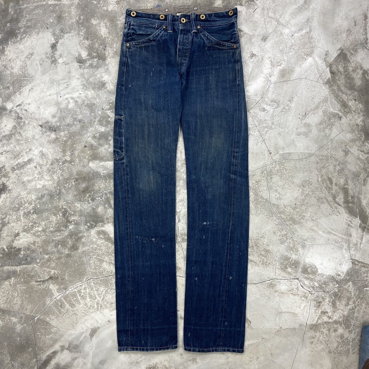 Double RL 1930s Repro Cinch Back Selvedge Denim Pants