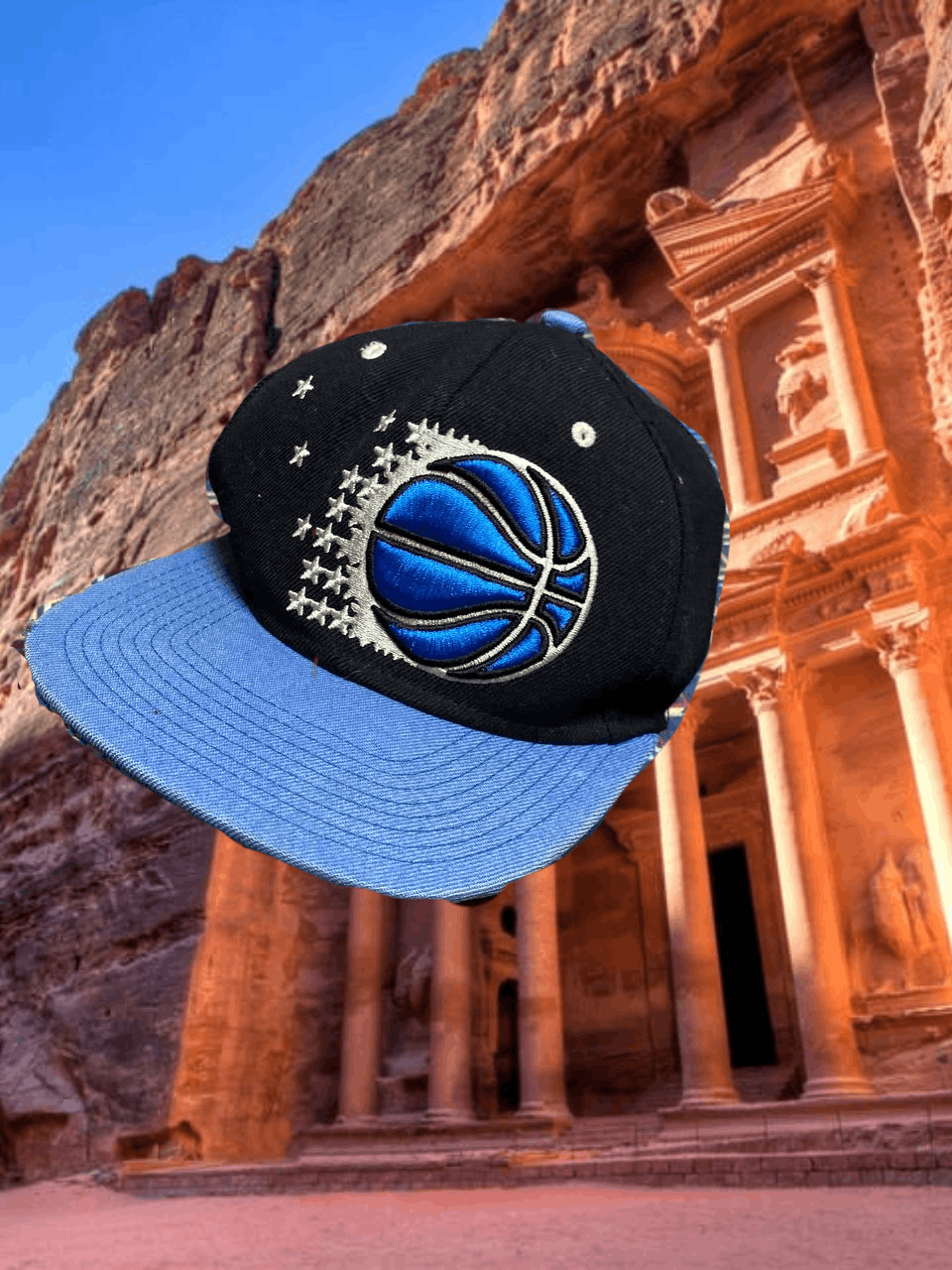 Mitchell & Ness Hats Vintage Mitchell & Ness Cap Y2K big logo black and blue Size ONE SIZE - 1 Thumbnail