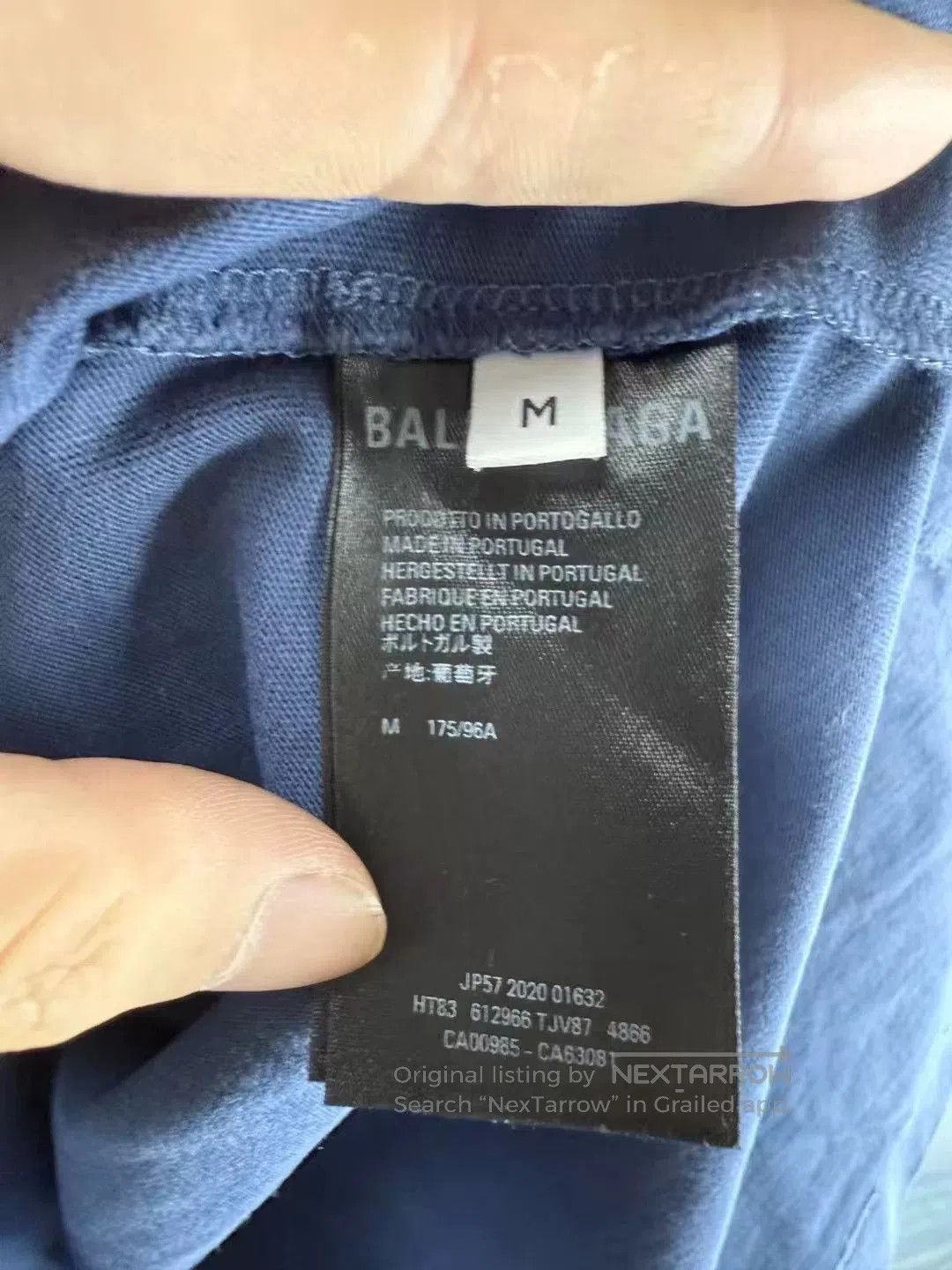 Balenciaga Balenciaga Blue Double B Embroidery Short Sleeve. Size US M / EU 48-50 / 2 - 4 Thumbnail