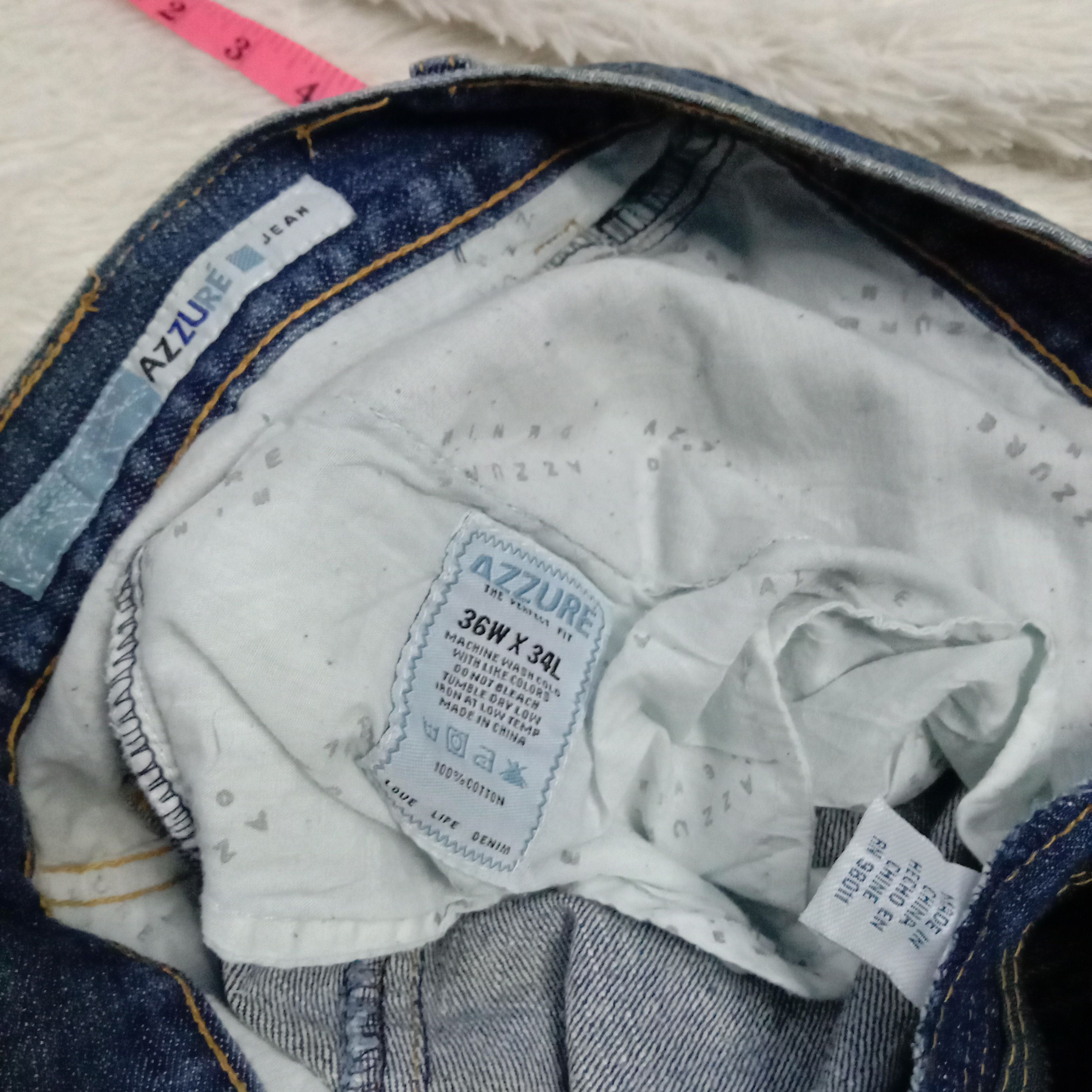 Japanese Brand Y2K Azzure Perfect Fit Disstressed Denim Size US 36 / EU 52 - 8 Thumbnail