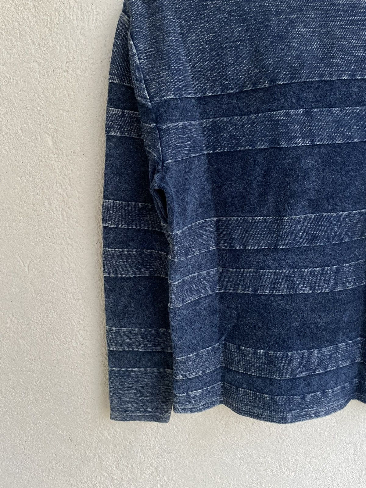 If Six Was Nine 2000s InTheAttic Blue Jeans Striped Sweater Y2K LGB Hysteric Size US S / EU 44-46 / 1 - 8 Thumbnail