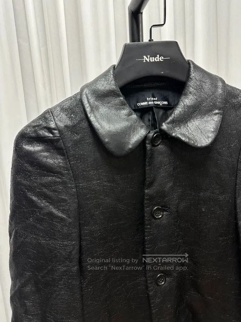 Comme des Garcons Comme des Garcons Tricot Faux Leather Jacket. Size US XS / EU 42 / 0 - 2 Thumbnail