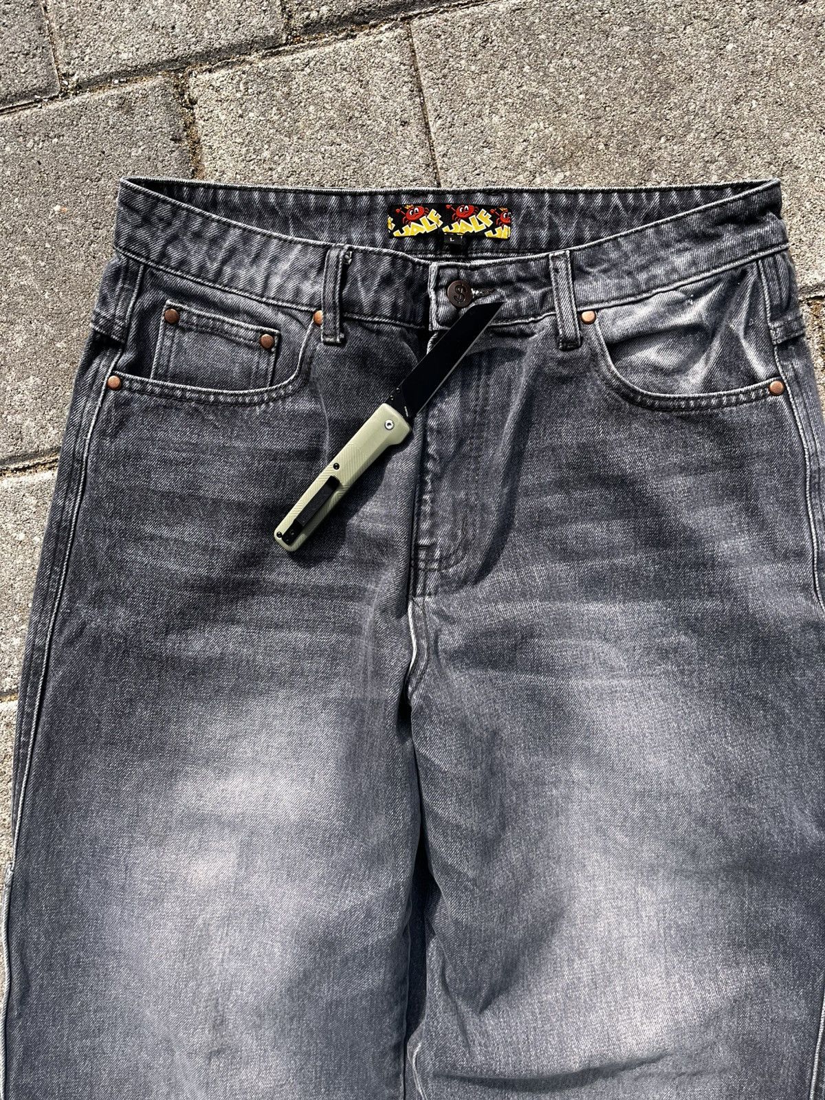 Vintage EATEN CO JEANS Size US 34 / EU 50 - 2 Thumbnail