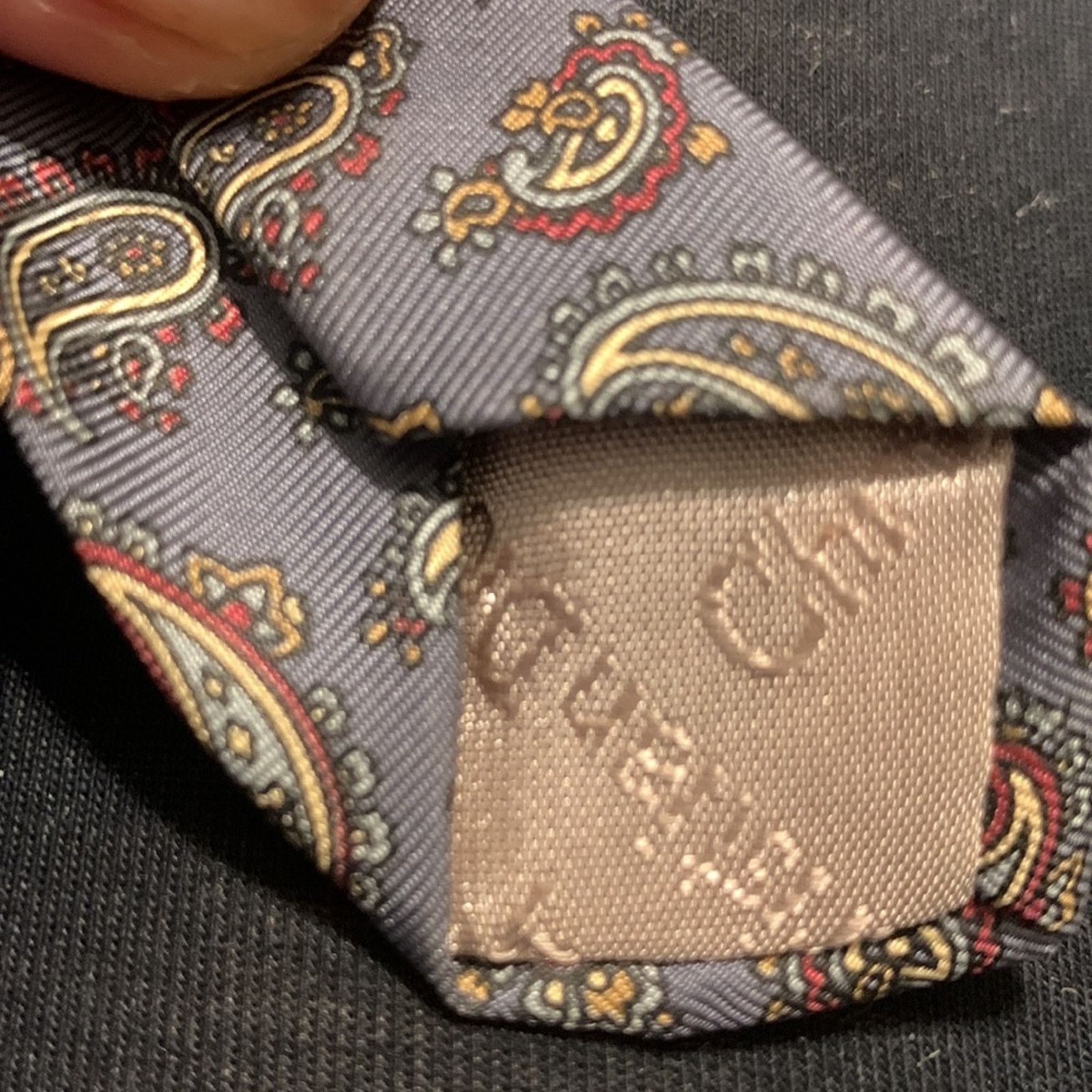 Dior CHRISTIAN DIOR 100% SILK PAISLEY NECKTIE Size ONE SIZE - 7 Thumbnail