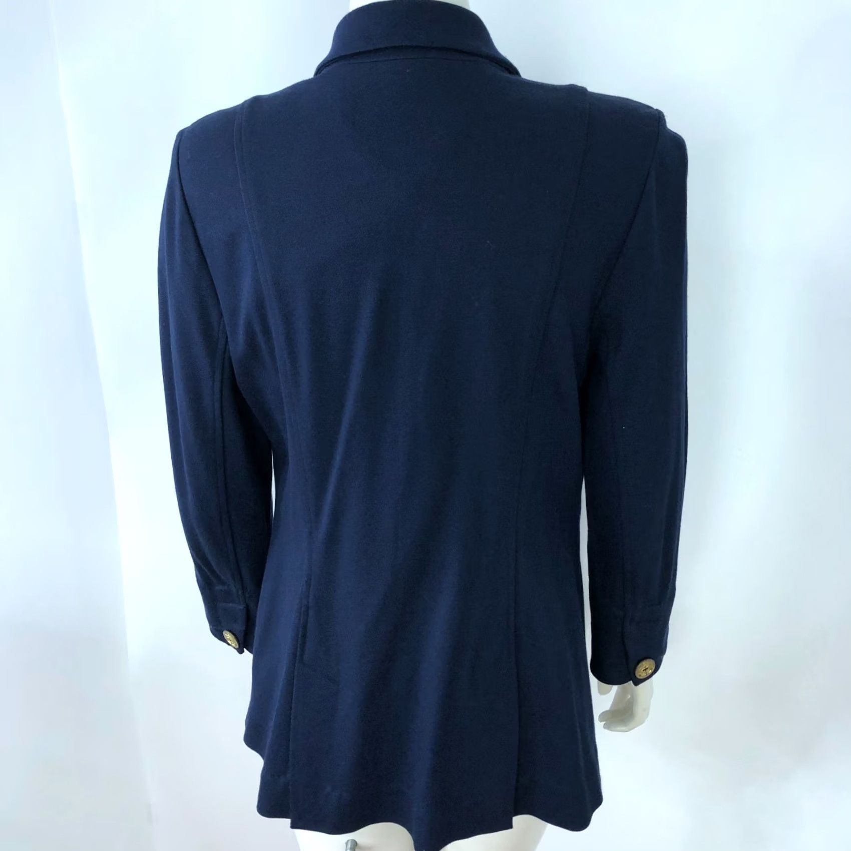 Vintage Cabi 10 Nautical Grand Slam Rayon Button Blazer Jacket Blue 5150 Blazer Women Regular Size 10 Blue 5150 Size L / US 10 / IT 46 - 3 Thumbnail