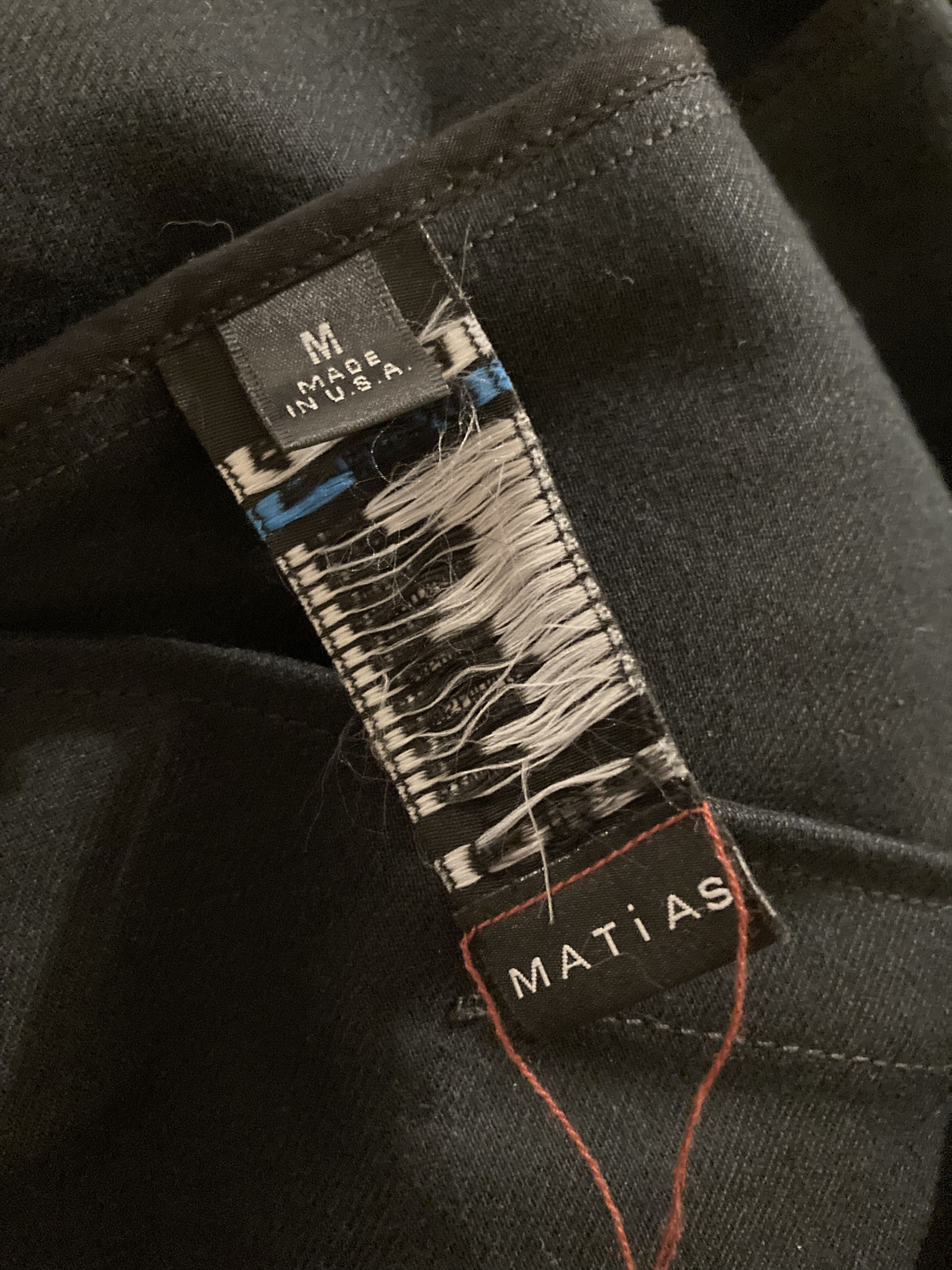 MATiAS Dean Noir – Black Denim Jacket Size US L / EU 52-54 / 3 - 4 Thumbnail