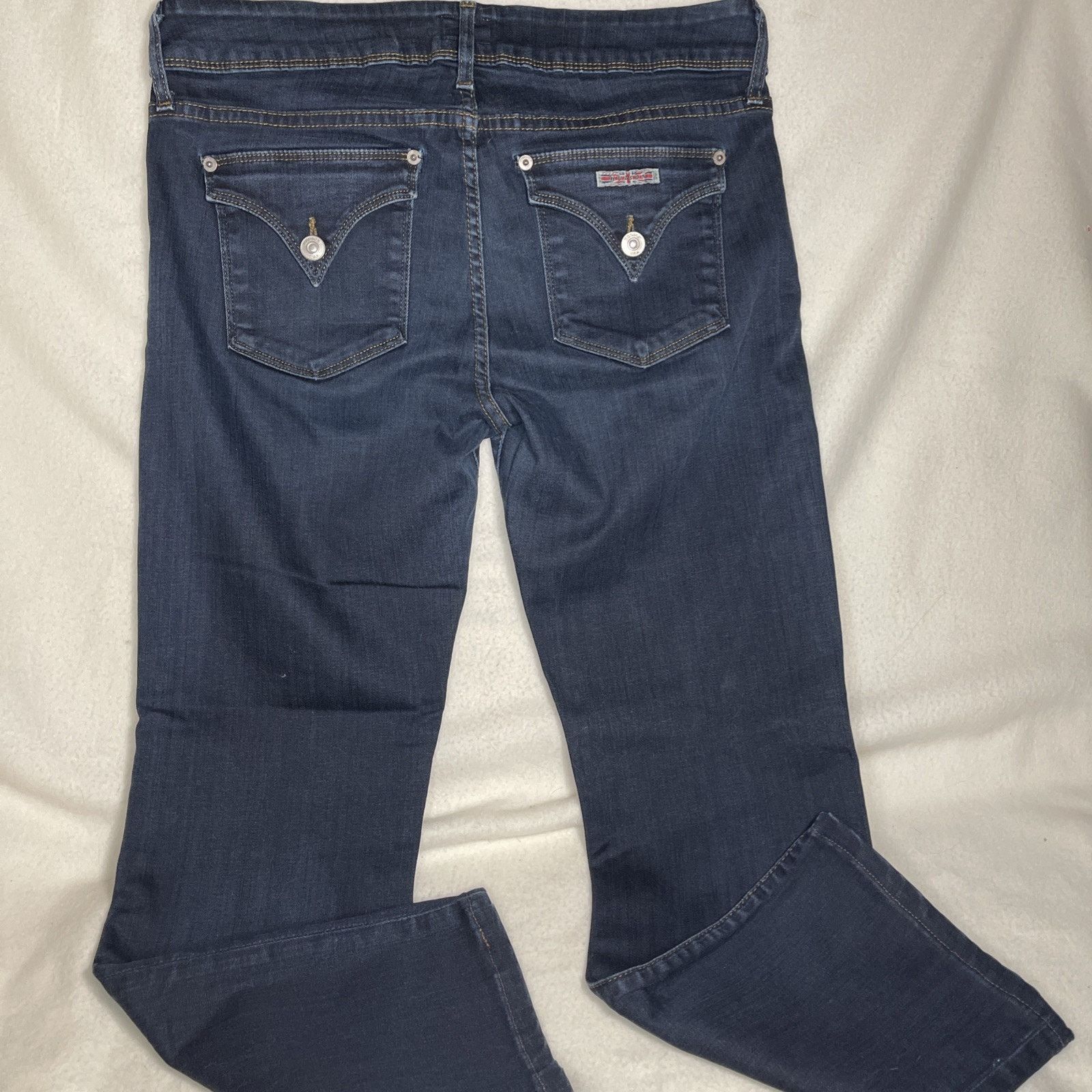 Hudson Hudson Ginny Crop Straight Cropped Stretch Blue Jeans 31/27 Size 31" - 3 Thumbnail