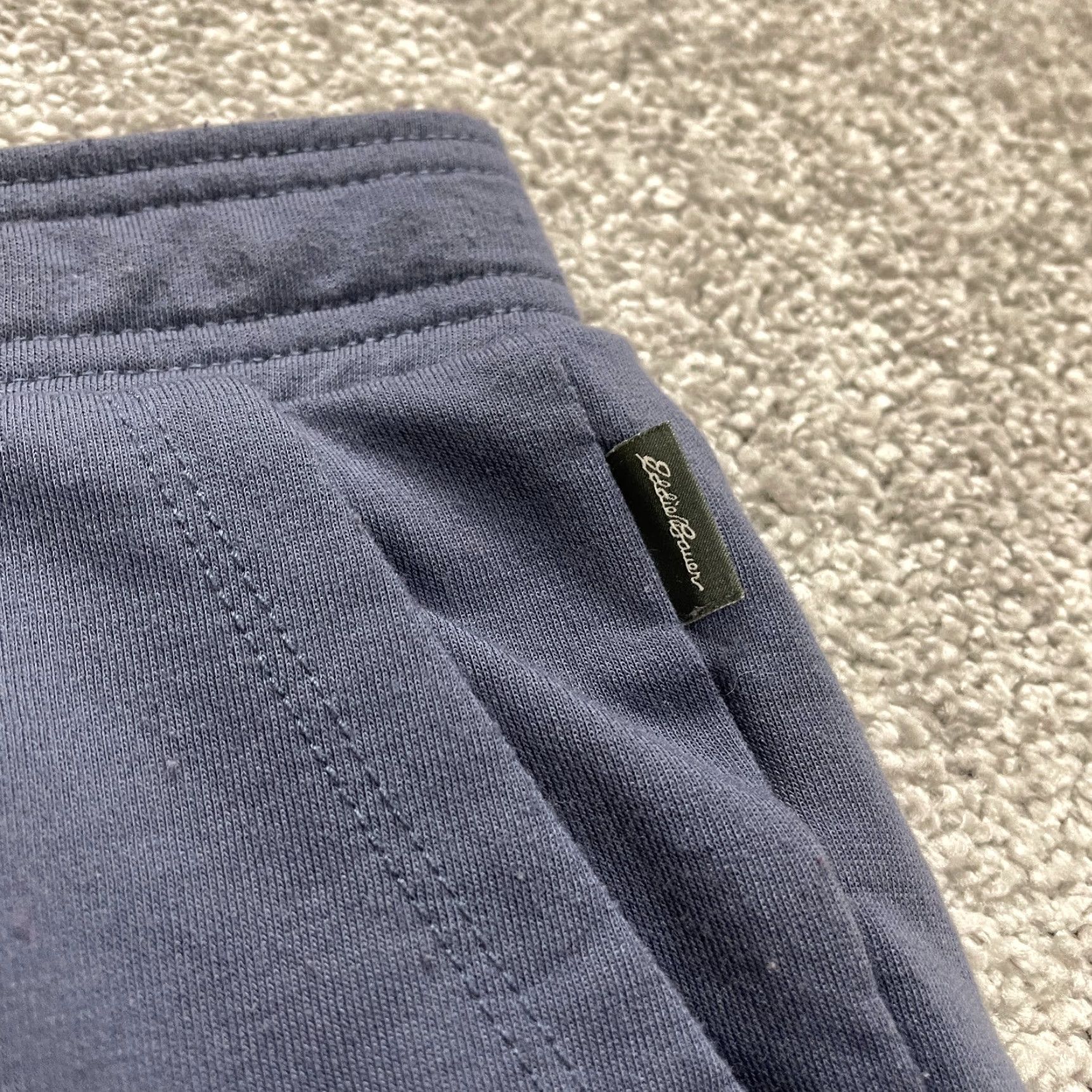 Eddie Bauer VINTAGE Eddie Bauer Lounge SweatPants Womens Large Blue Tapered Pull On Casual 34x28.5 Size 36" / US 14 / IT 50 - 4 Thumbnail