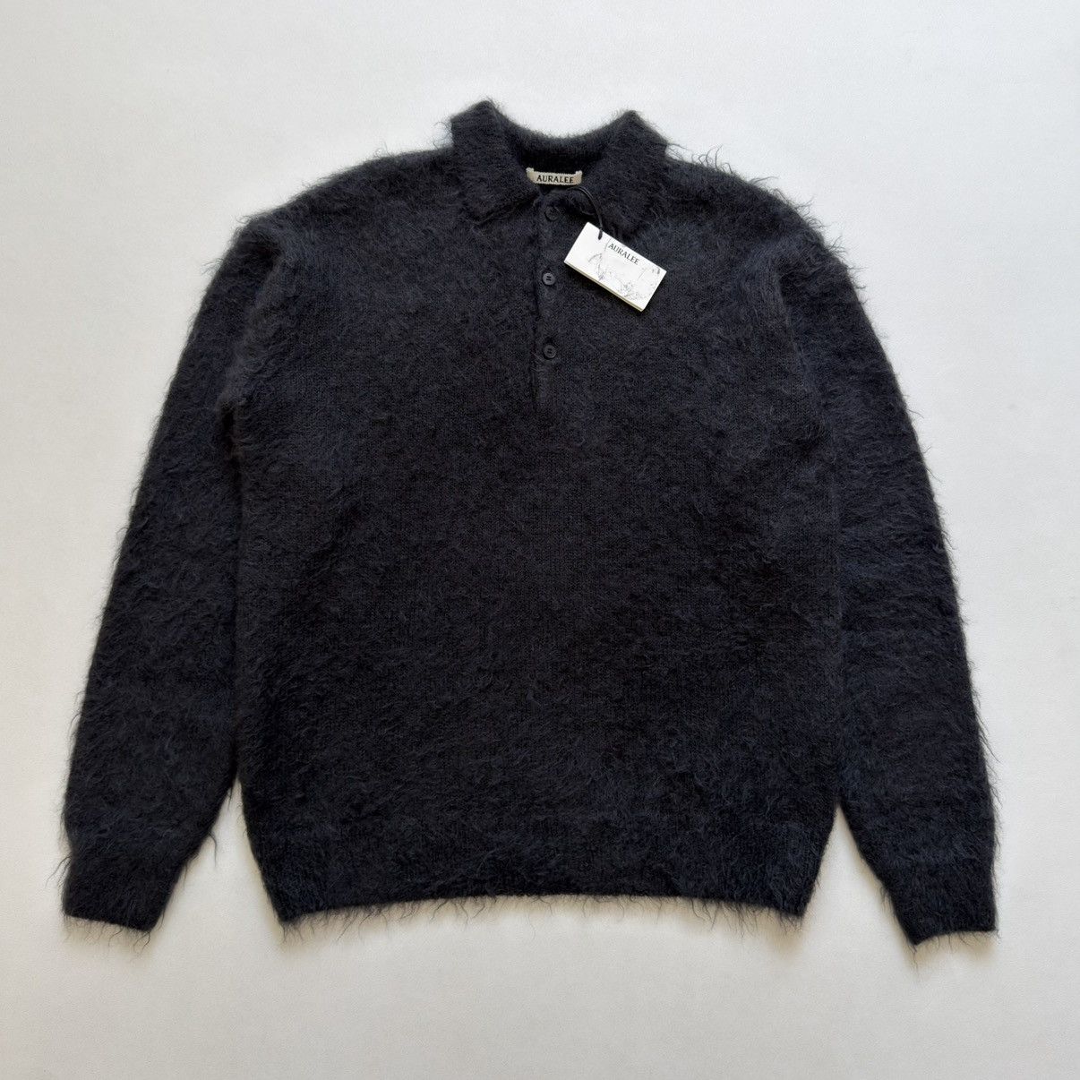 Auralee AURALEE Baby Cashmere Hand Painted Knit P O Size L | Grailed
