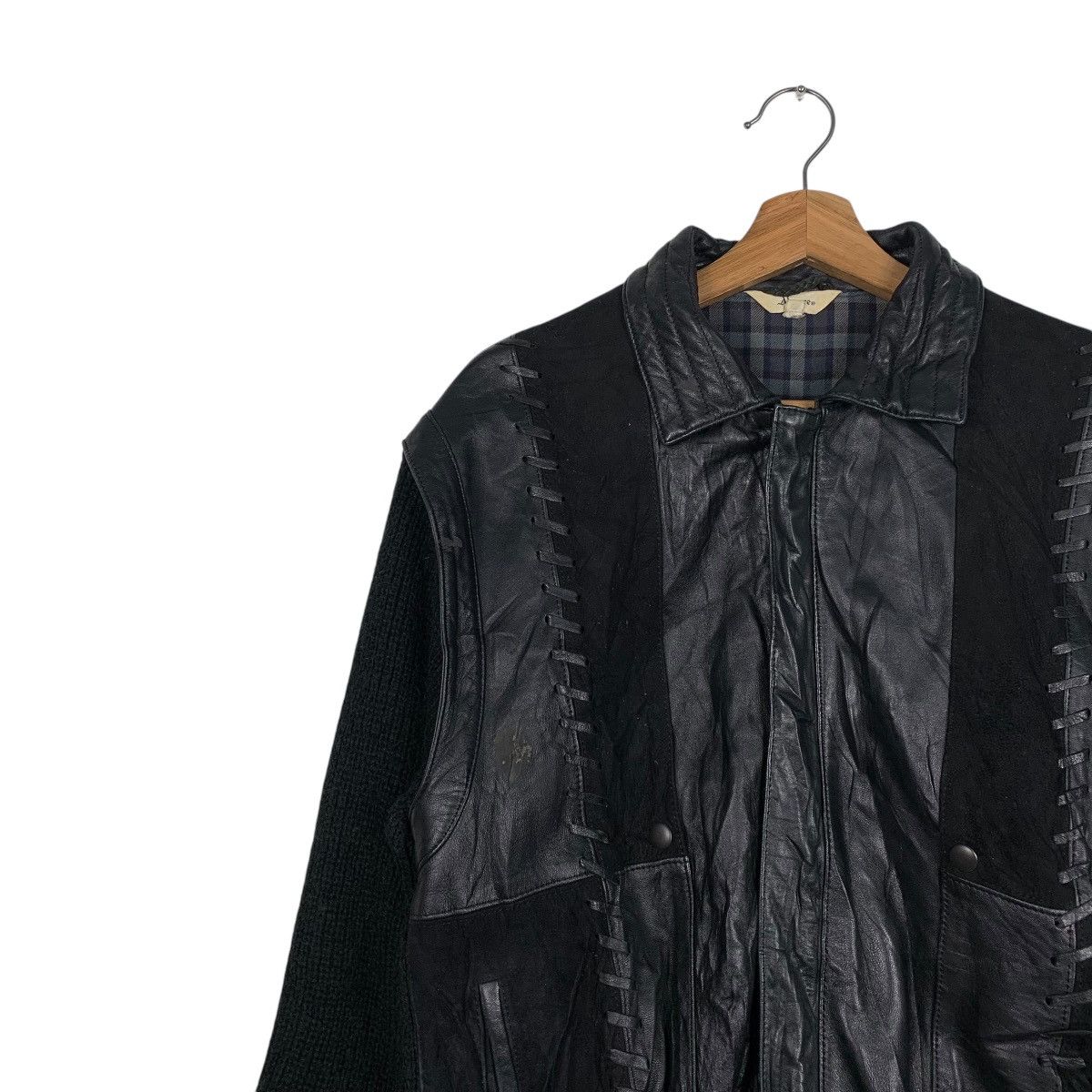 Japanese Brand Japanese Brand Moare Leather Jacket Size US M / EU 48-50 / 2 - 6 Thumbnail