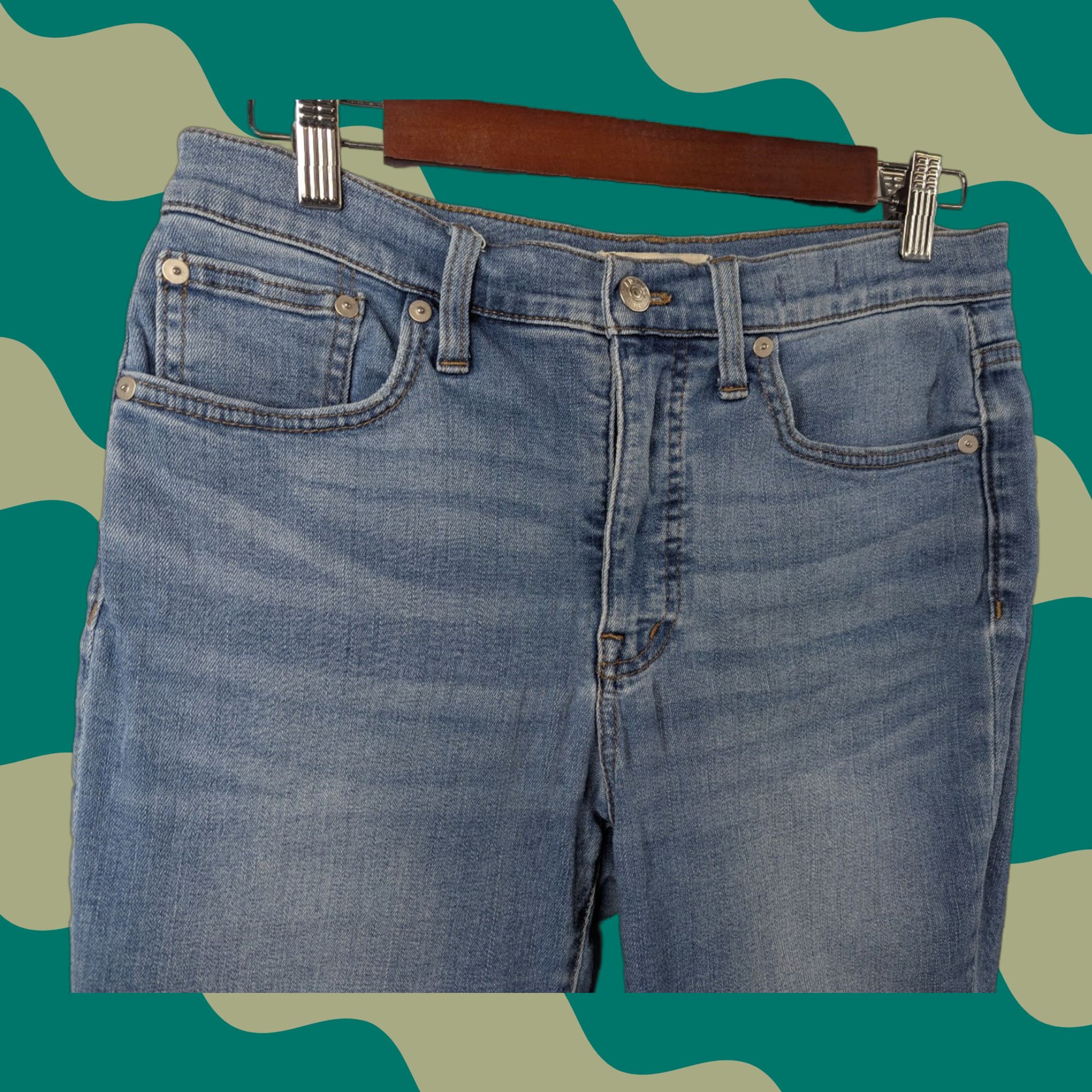 Madewell Madewell Jeans Cali Demi-Boot 5-Pocket Denim Mid Rise Slim Boots Blue Women Size 28 Size 28" / US 6 / IT 42 - 1 Thumbnail