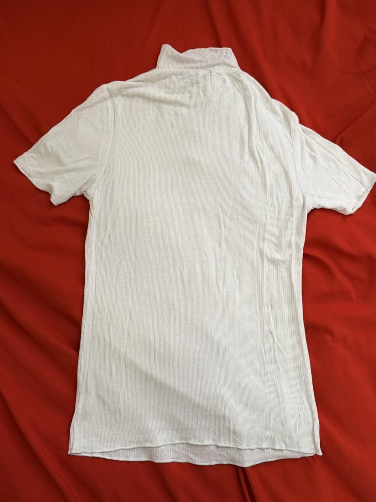 Other AMBIANCE Knit Mock Neck Short Sleeve in White (SMALL) Size S / US 4 / IT 40 - 2 Thumbnail
