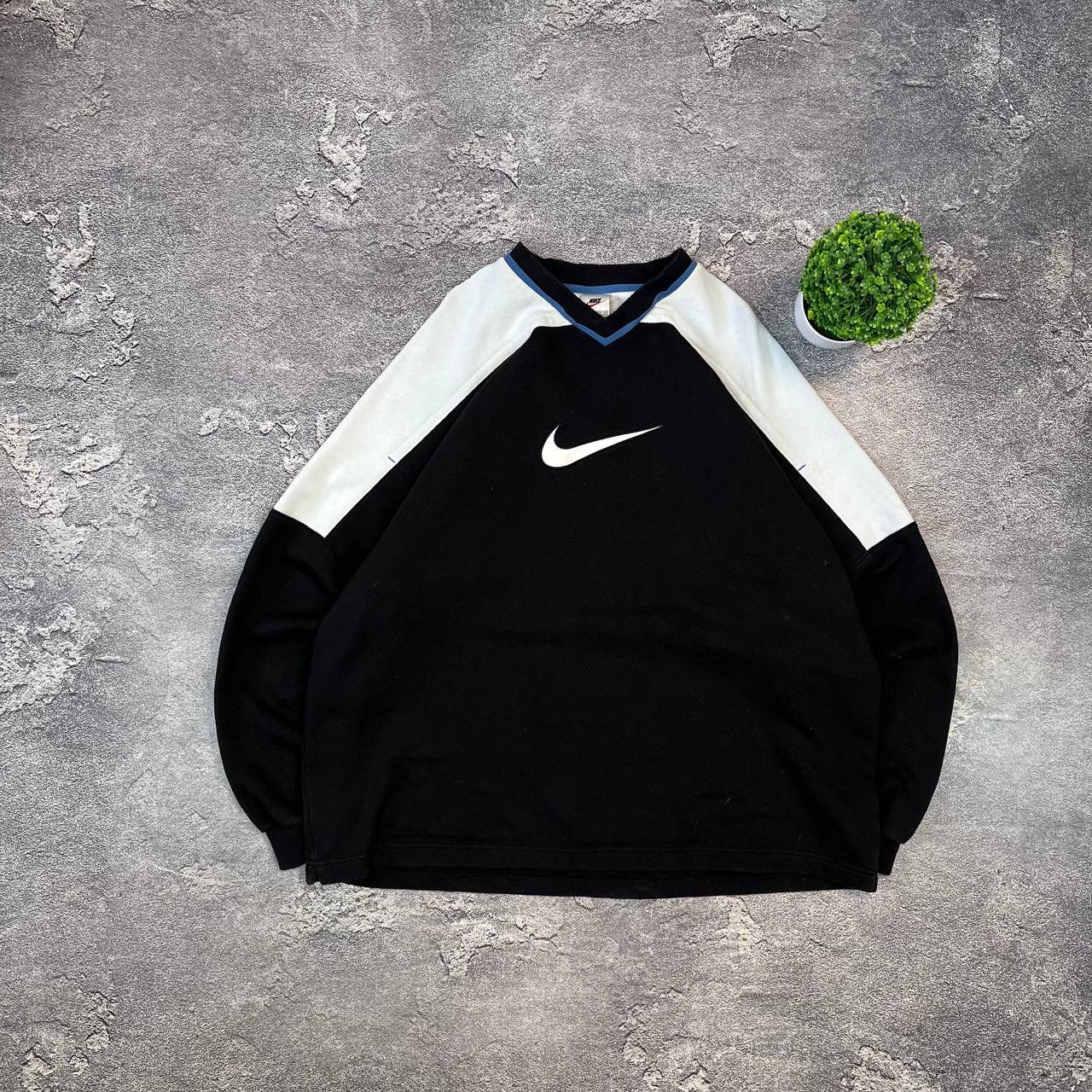 Nike Vintage 80s Nike Big logo Spellout Crewneck Sweatshirt Size US XL / EU 56 / 4 - 1 Thumbnail
