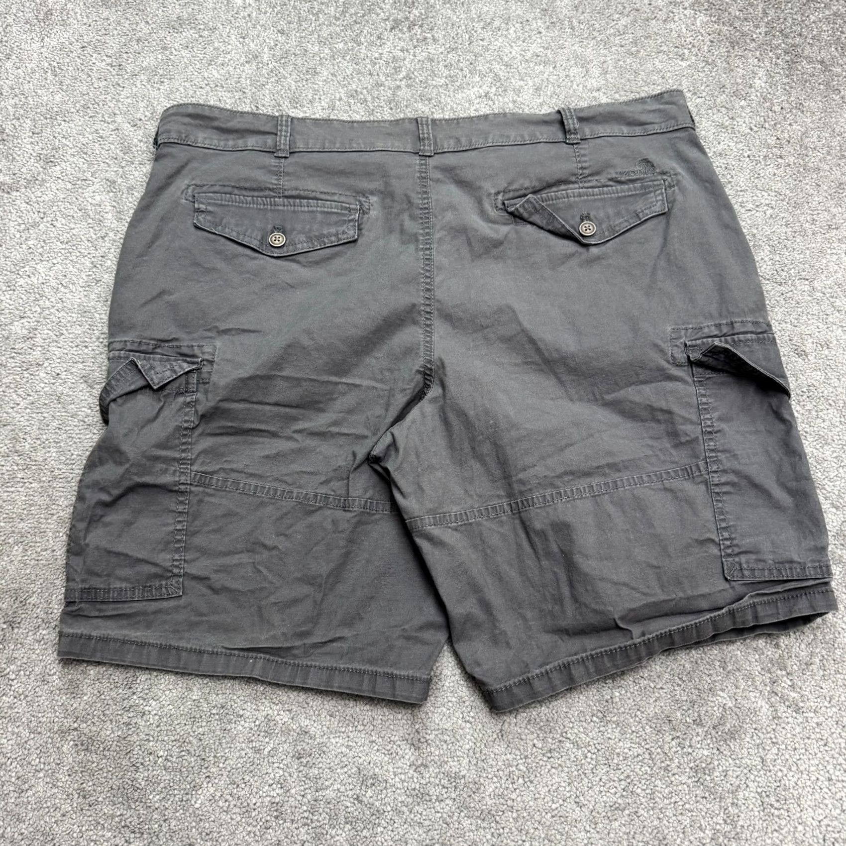 Izod Izod Saltwater Stretch Cargo Shorts Mens 40 Gray Cotton Casual Outdoor Size US 40 / EU 56 - 2 Thumbnail