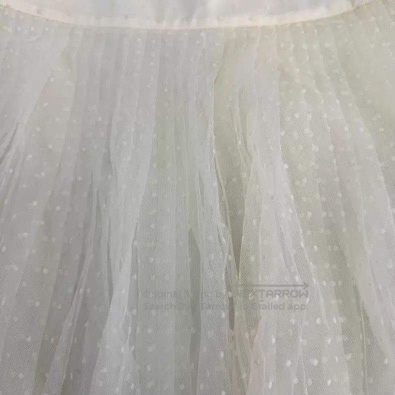 Dior Dior Milk-white small dot gauze skirt Size 24" / US 00 / IT 34 - 7 Thumbnail