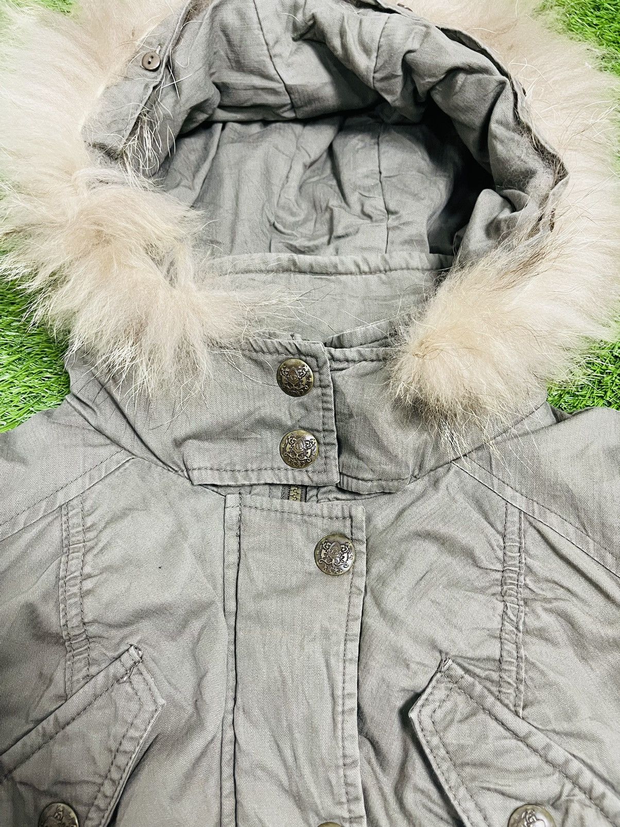 If Six Was Nine × Japanese Brand Ganancia Punk Gothic Zipper Fur Hoodie Jacket (22) Size US L / EU 52-54 / 3 - 5 Thumbnail