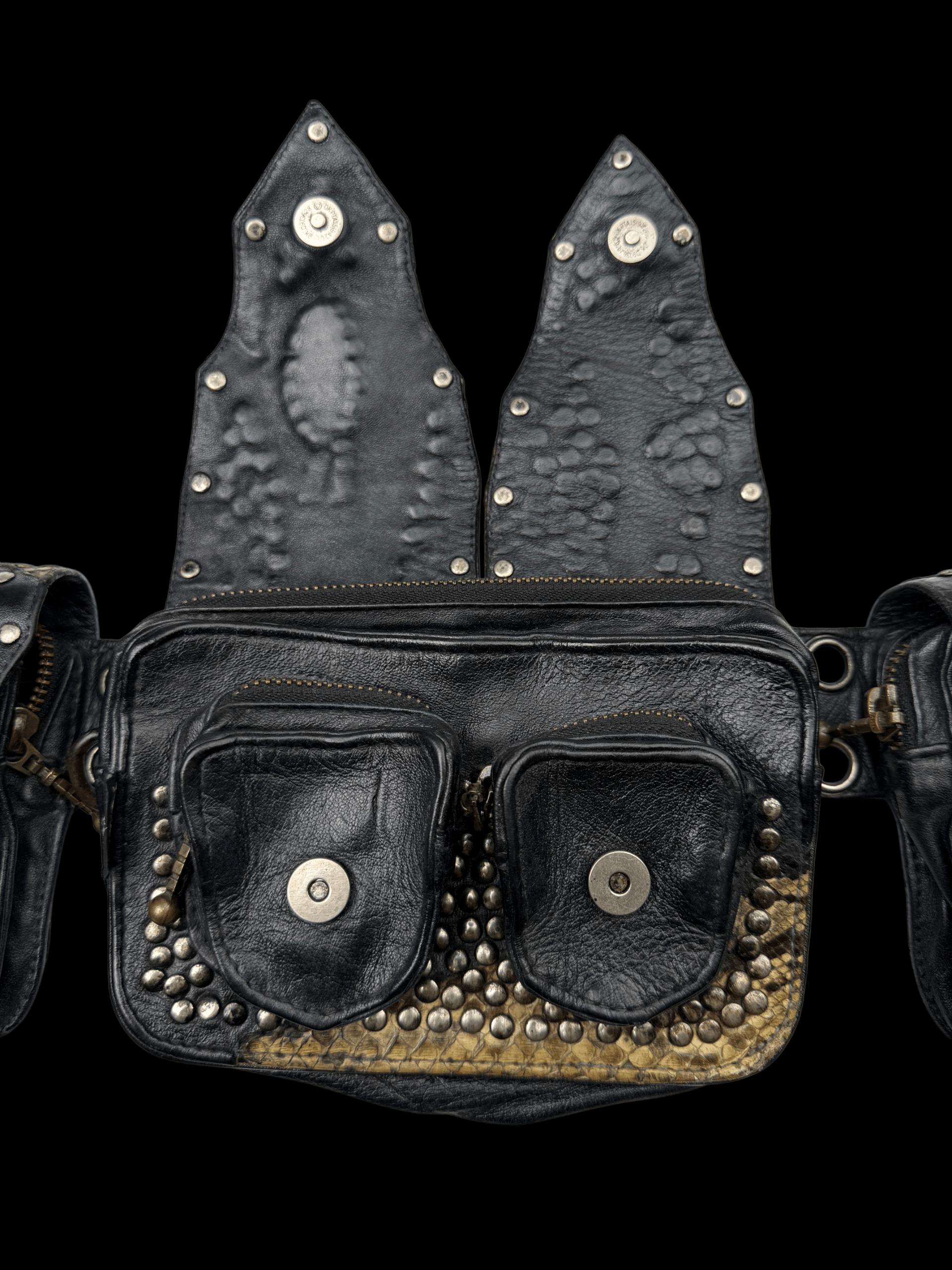 KMRii kmrii python studs & gemstones belt bag Size ONE SIZE - 2 Thumbnail