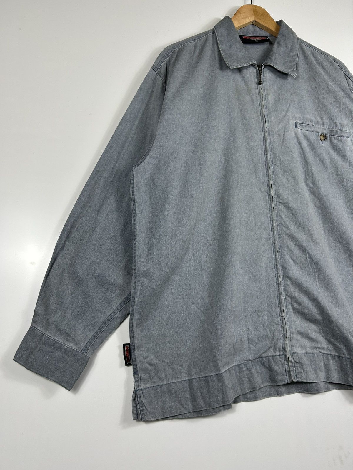 Vans × Vintage ⚡️Vintage 90’s Vans USA Zipper Baggy Shirt Jacket Size US L / EU 52-54 / 3 - 2 Thumbnail