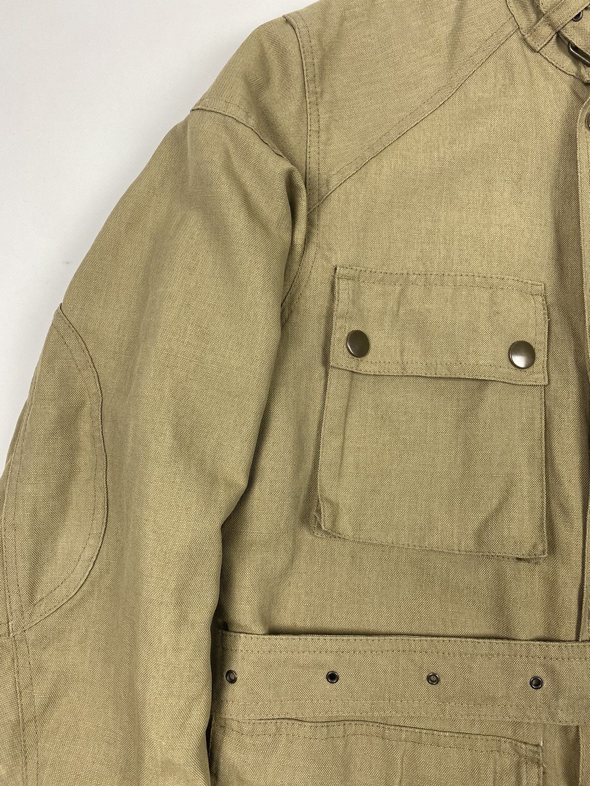 Belstaff Belstaff Combined Linen/Nylon Biker Coat Size US S / EU 44-46 / 1 - 4 Thumbnail