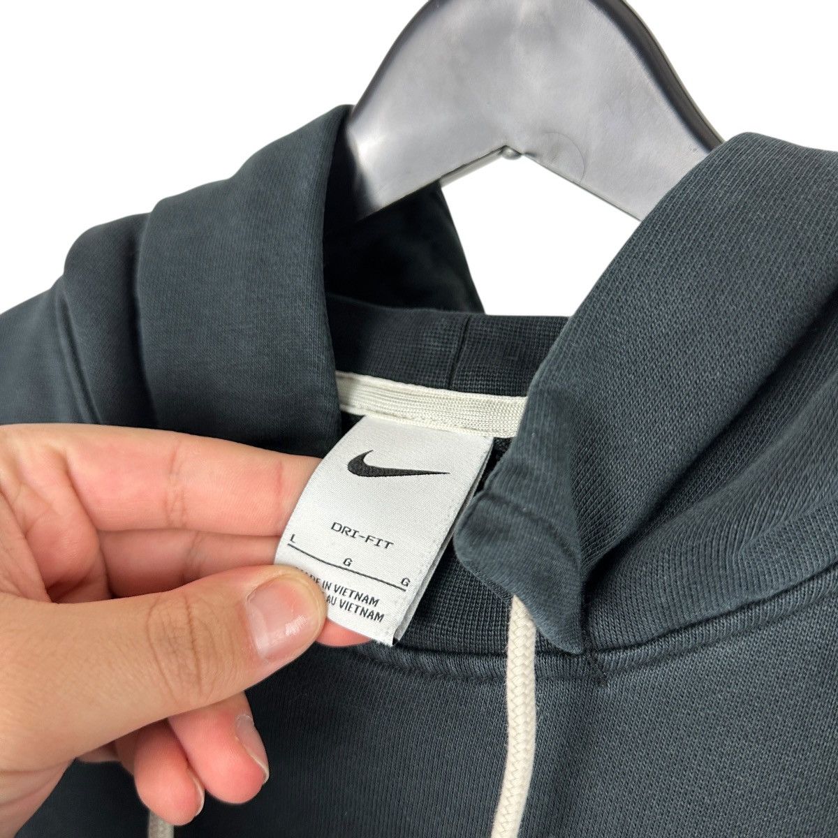 Nike Mens Y2K Nike Micro Swoosh Heavyweight Hoodie Size US L / EU 52-54 / 3 - 6 Thumbnail