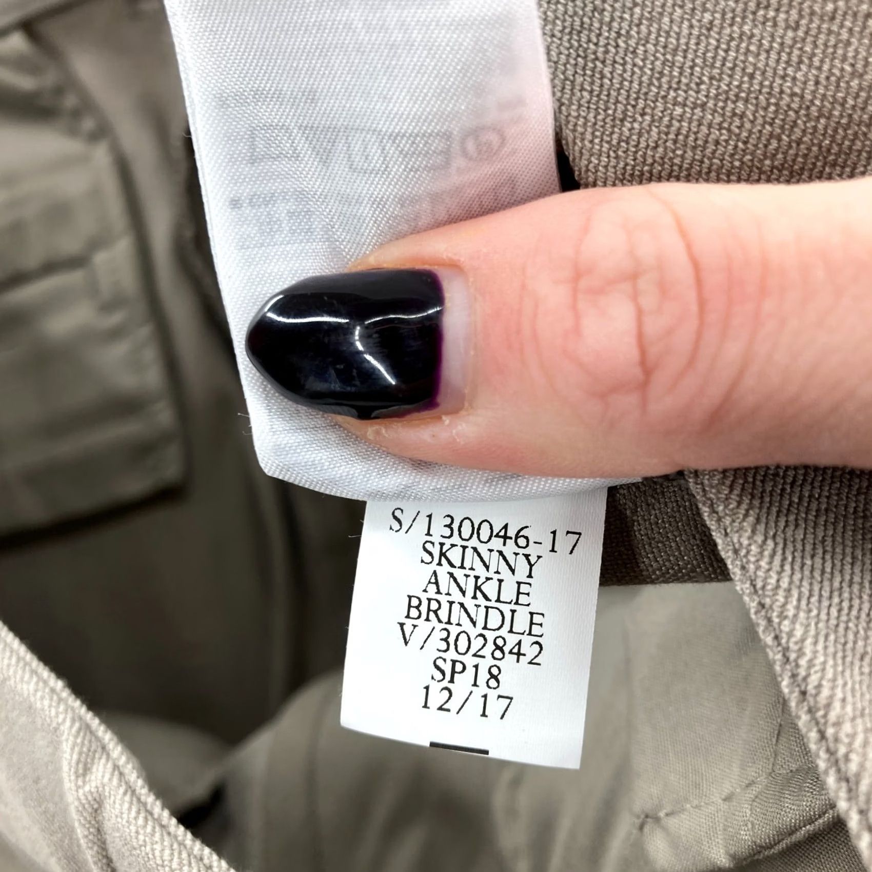 Gap GAP Skinny Ankle Pants Women's 10 Tall Beige Stretch Career Casual Workwear Regular Size 10 Tall Size 32" / US 10 / IT 46 - 7 Thumbnail