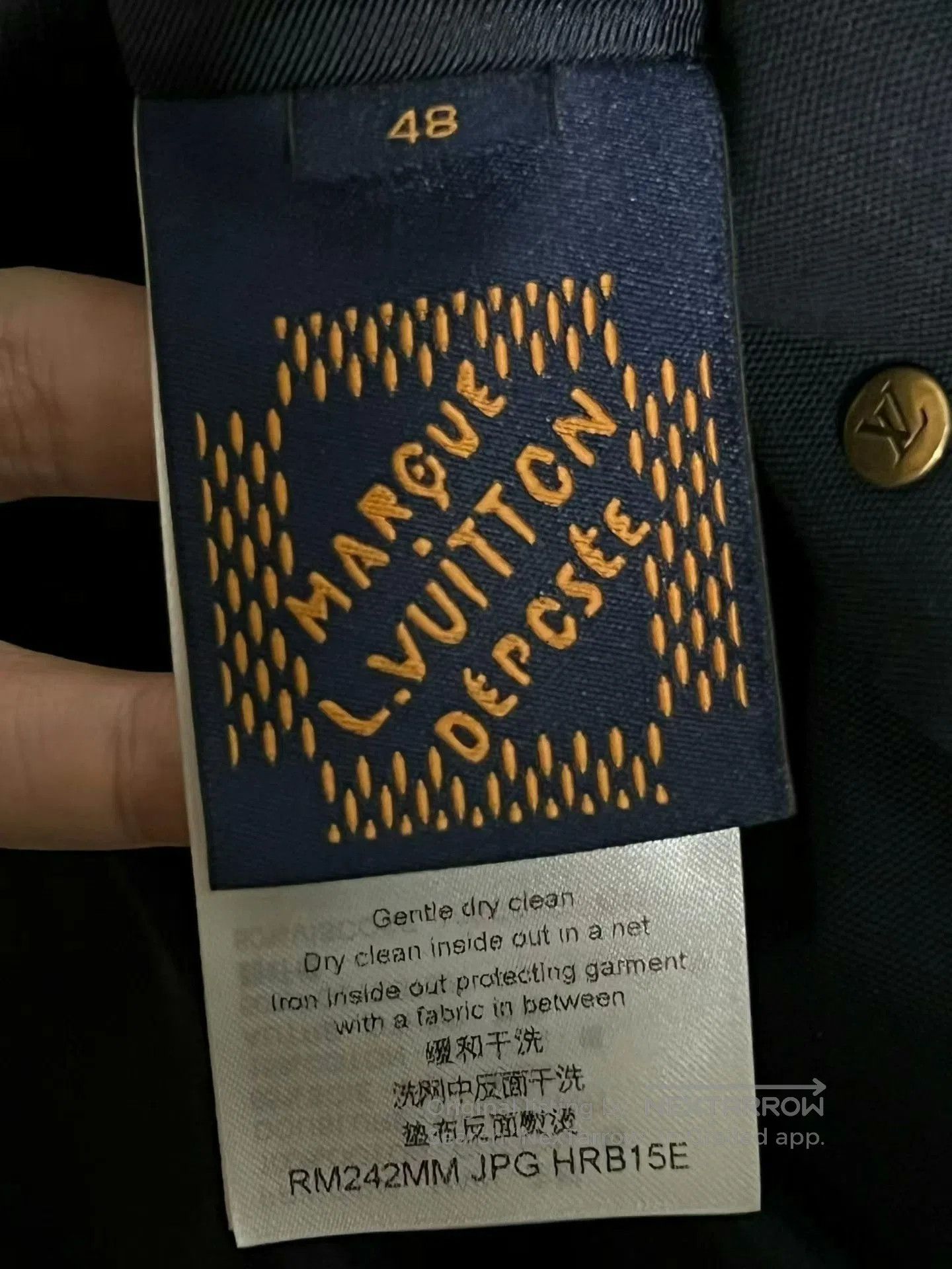 Louis Vuitton louis vuitton navy blue logo baseball jacket. Size US L / EU 52-54 / 3 - 4 Thumbnail